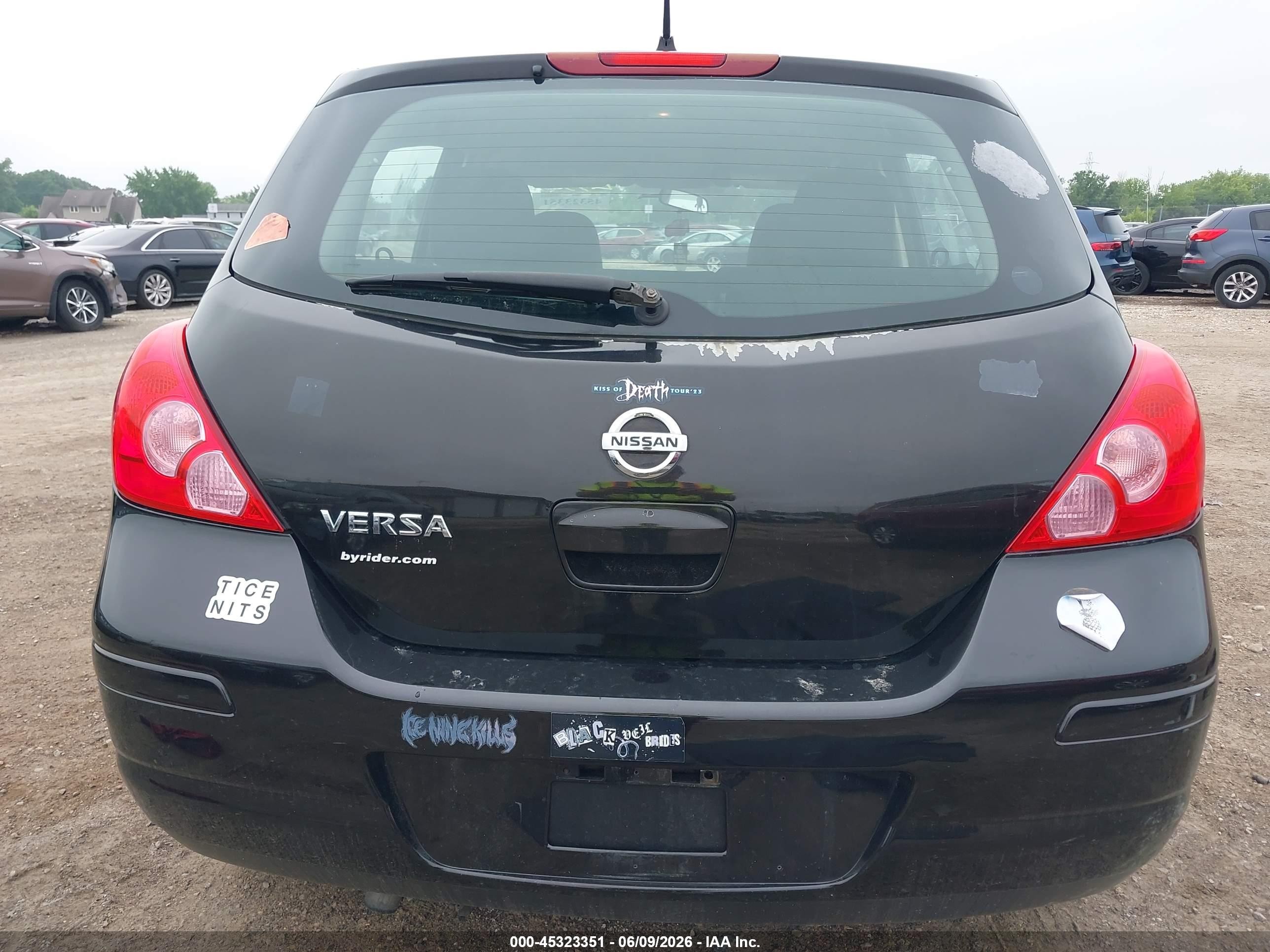 2011 Nissan Versa 1.8s Black vin: 3N1BC1CP0BL504748