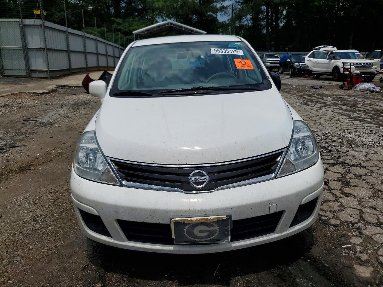 2012 Nissan Versa 1.8 S White vin: 3N1BC1CP0CK269632
