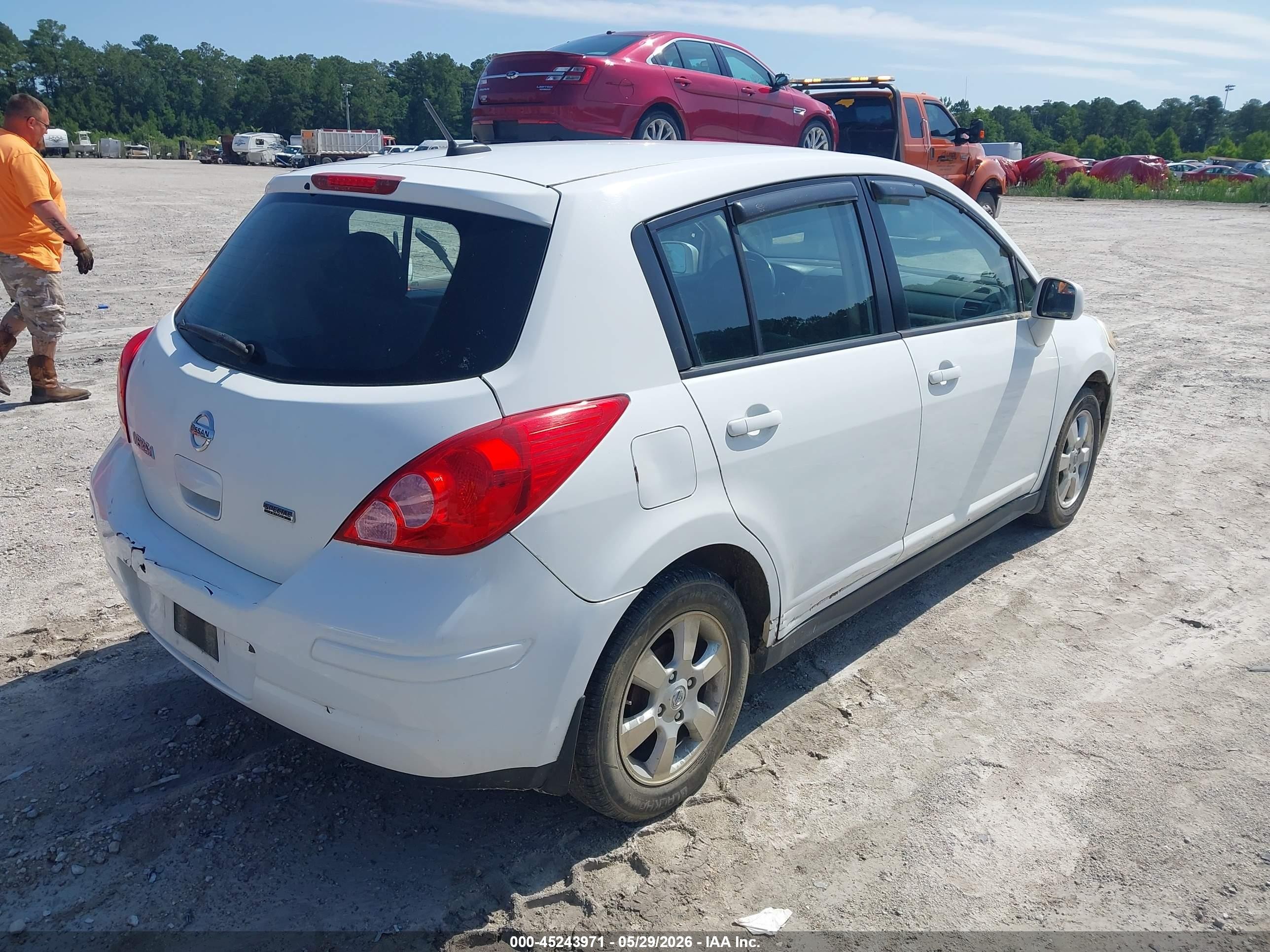 2012 Nissan Versa 1.8 S White vin: 3N1BC1CP0CK278752