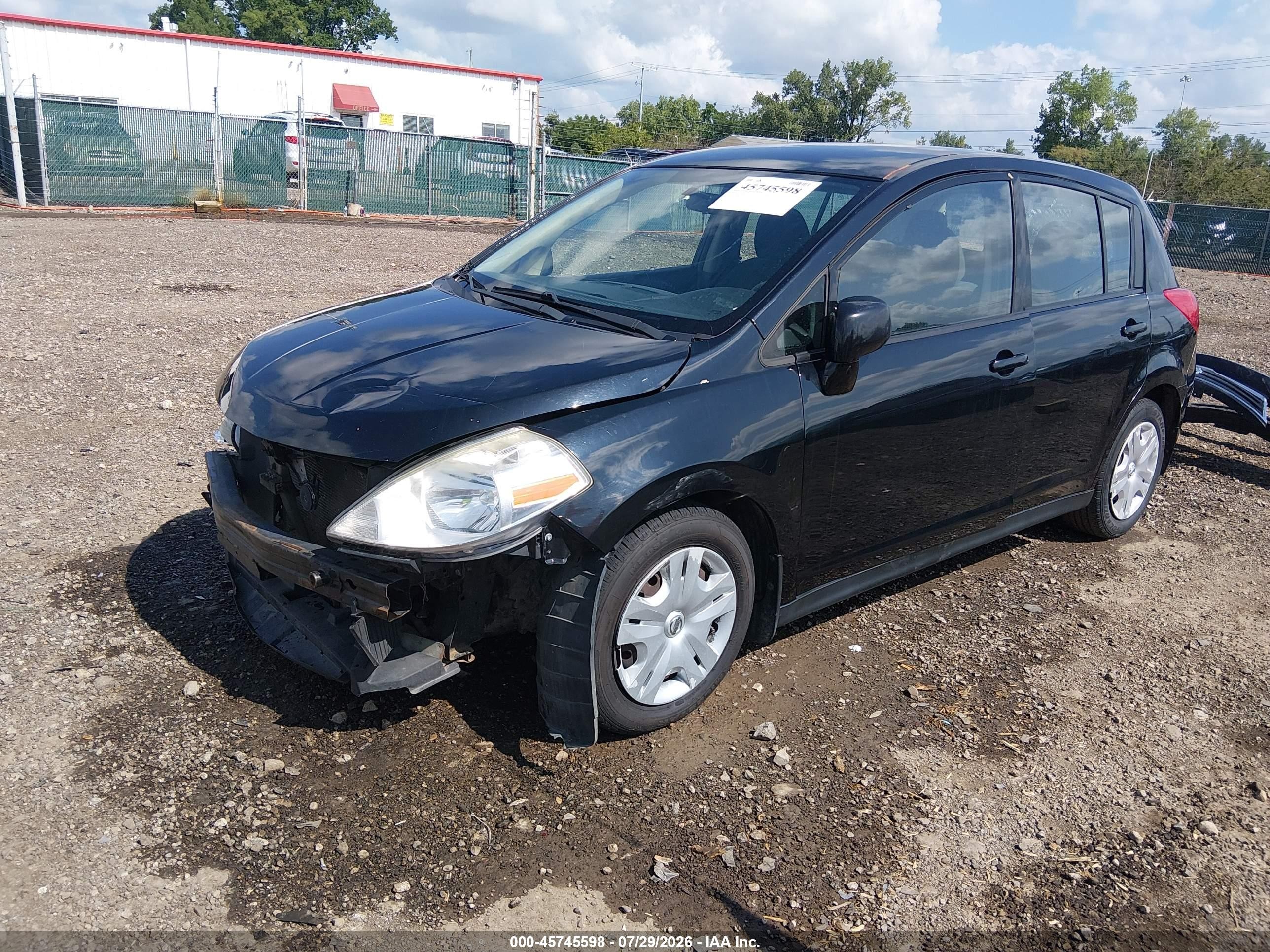 2012 Nissan Versa 1.8 S Black vin: 3N1BC1CP0CL361950