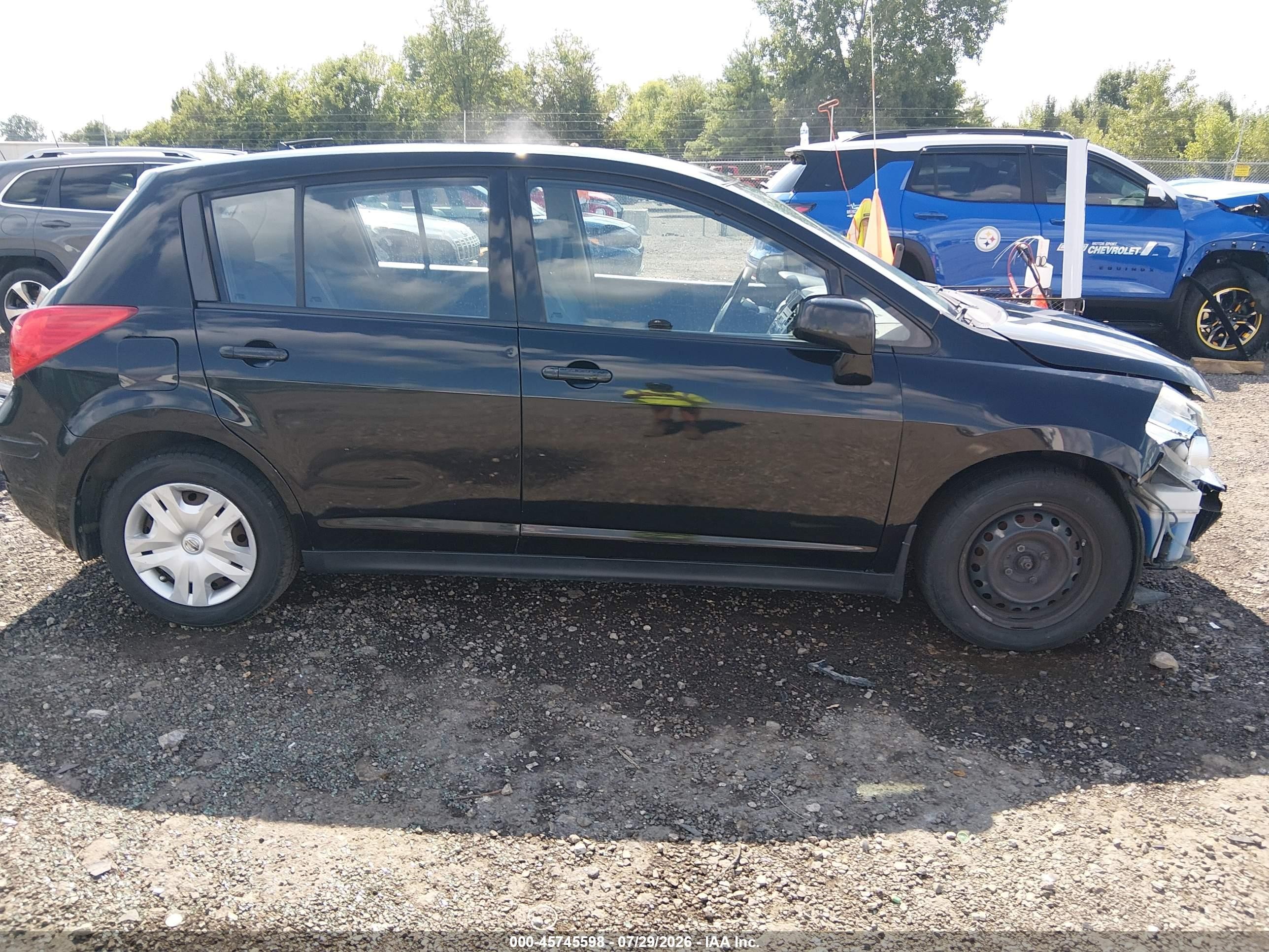 2012 Nissan Versa 1.8 S Black vin: 3N1BC1CP0CL361950