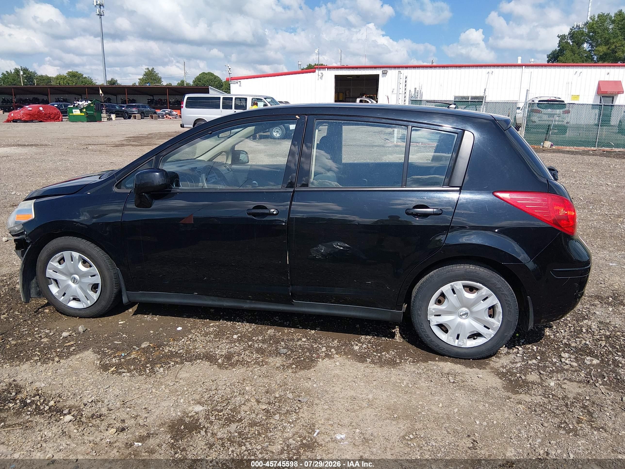 2012 Nissan Versa 1.8 S Black vin: 3N1BC1CP0CL361950