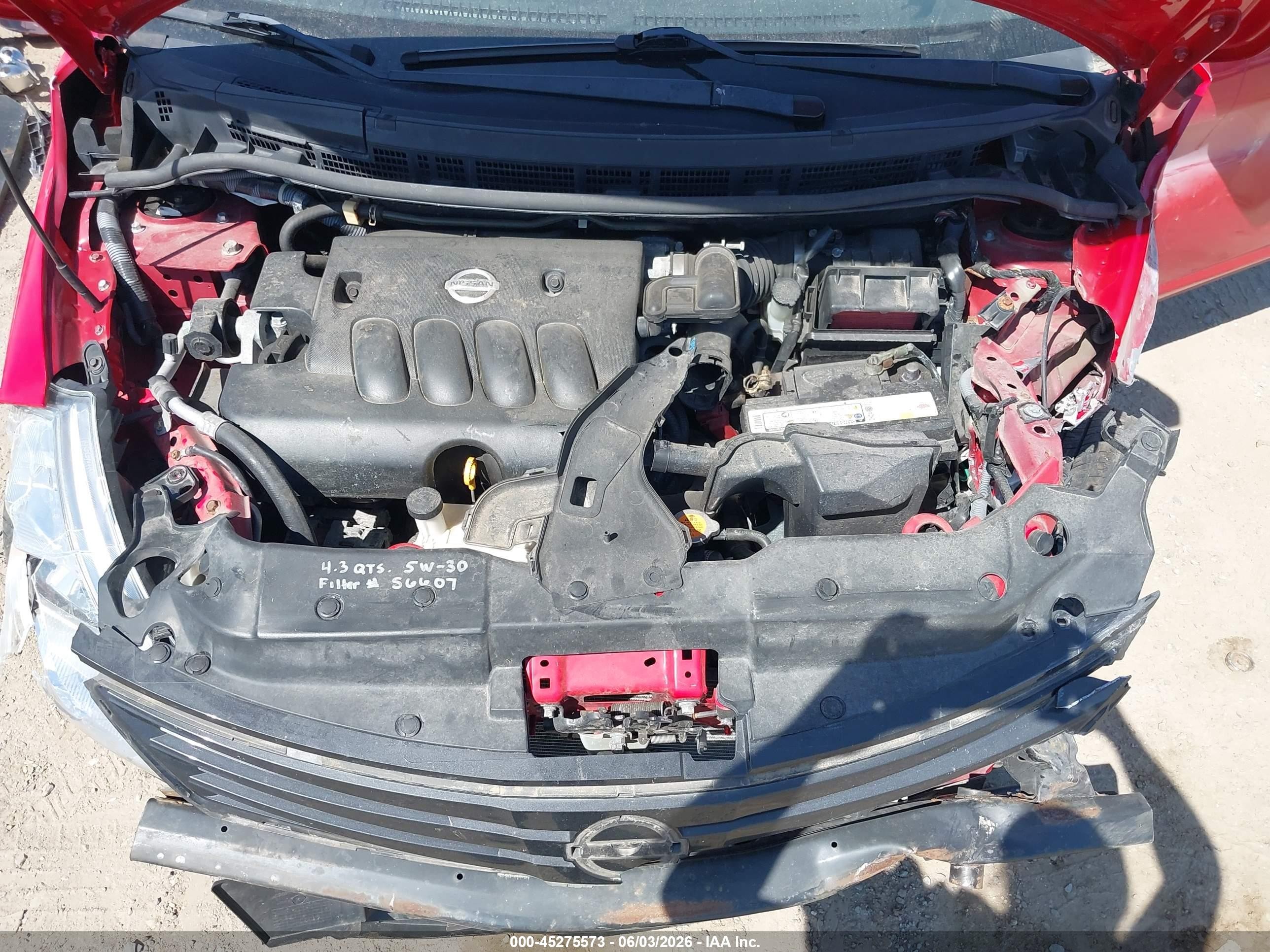 2010 Nissan Versa 1.8s Красный vin: 3N1BC1CP1AL407556