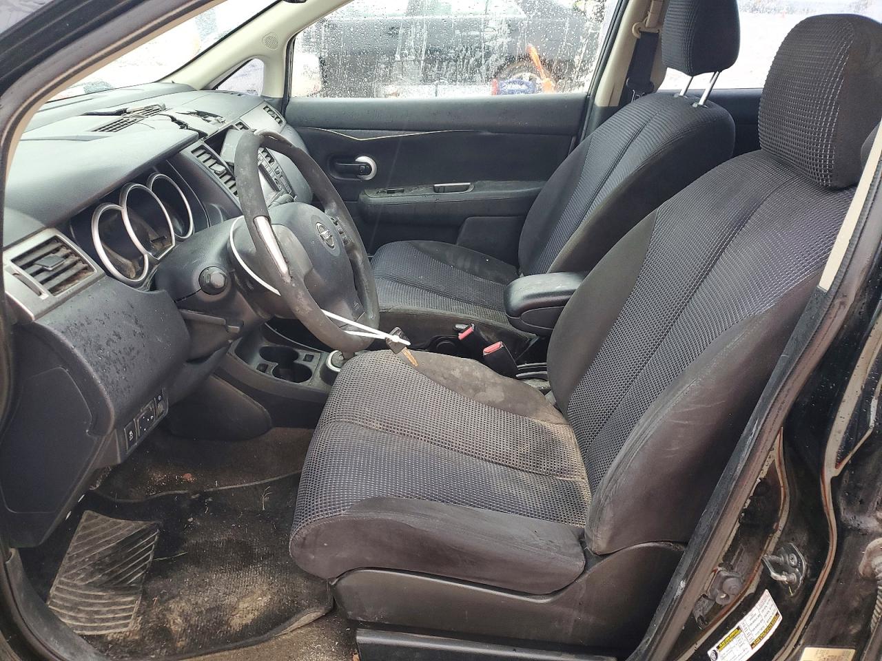2010 Nissan Versa 1.8 S Black vin: 3N1BC1CP1AL440248