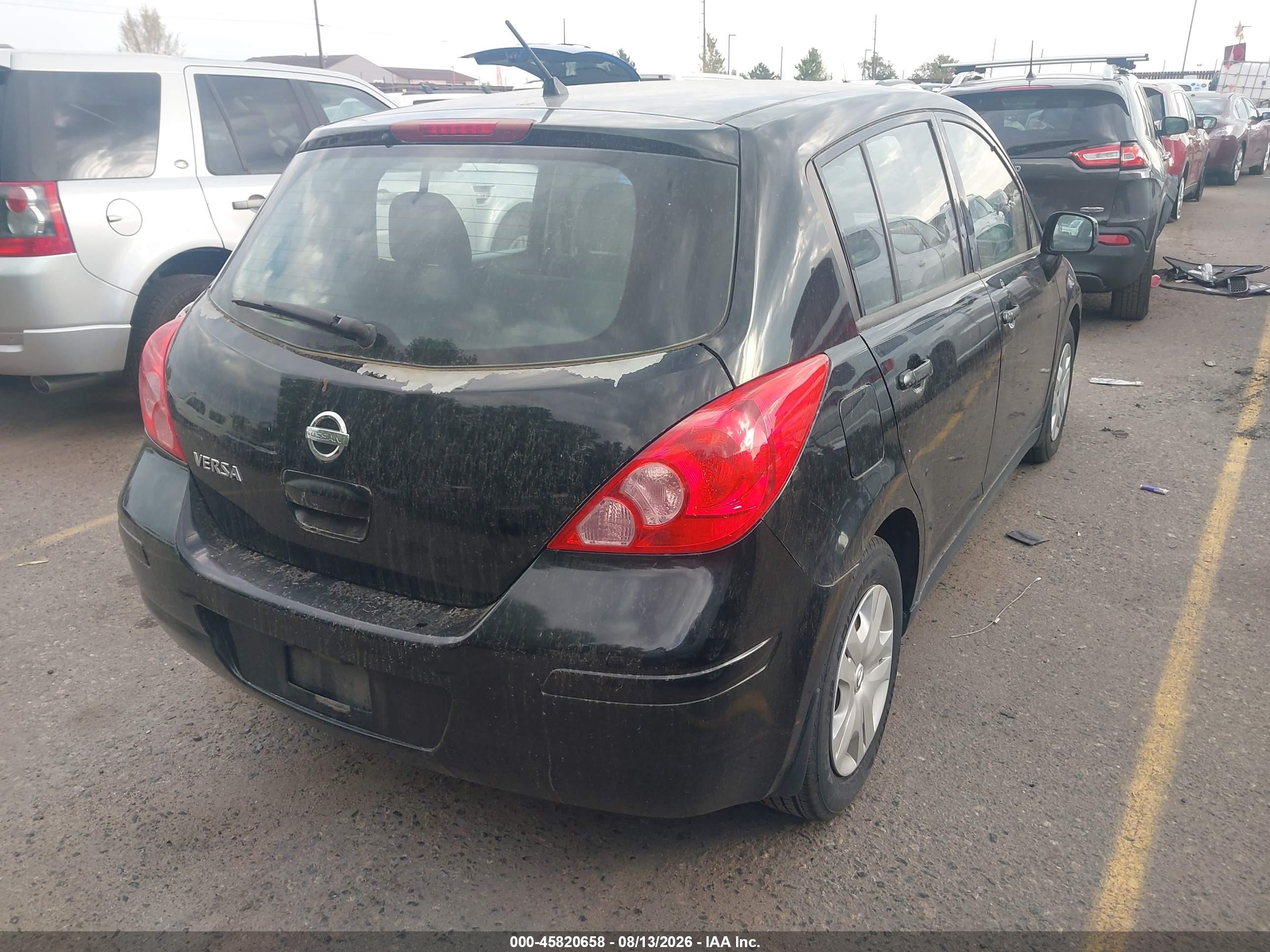2011 Nissan Versa 1.8s Black vin: 3N1BC1CP1BL386581