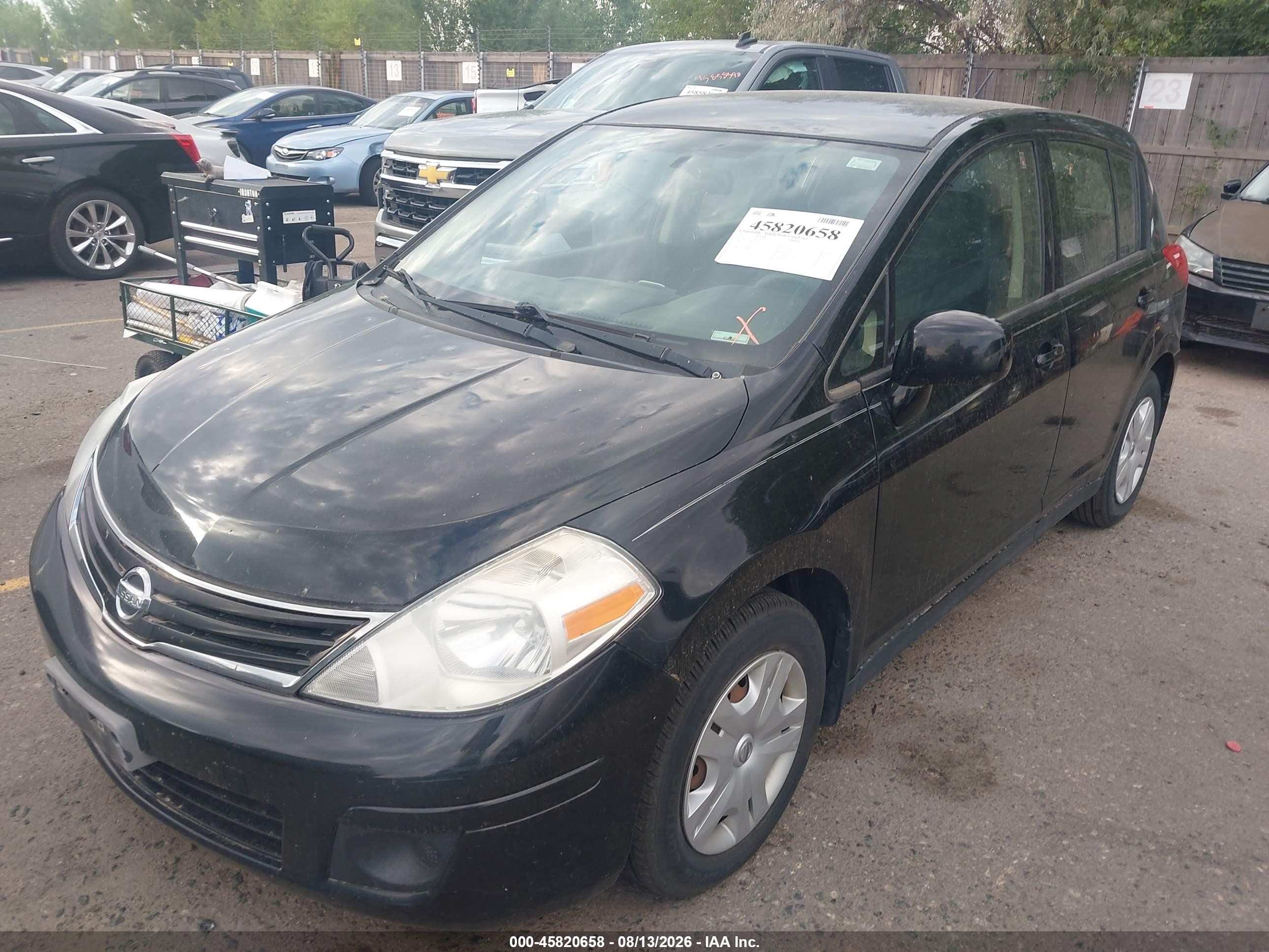 2011 Nissan Versa 1.8s Black vin: 3N1BC1CP1BL386581