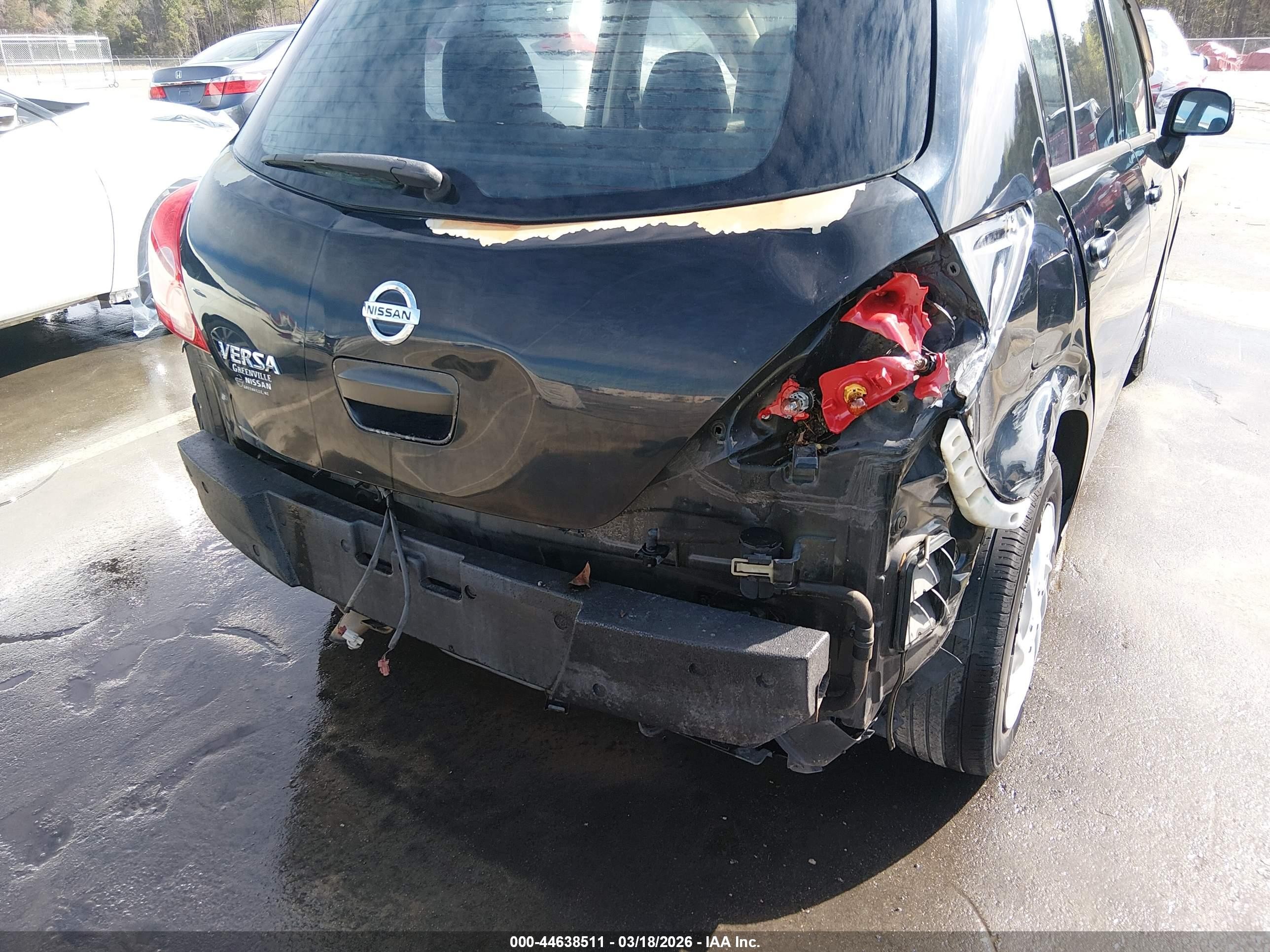 2011 Nissan Versa 1.8s Black vin: 3N1BC1CP1BL411561