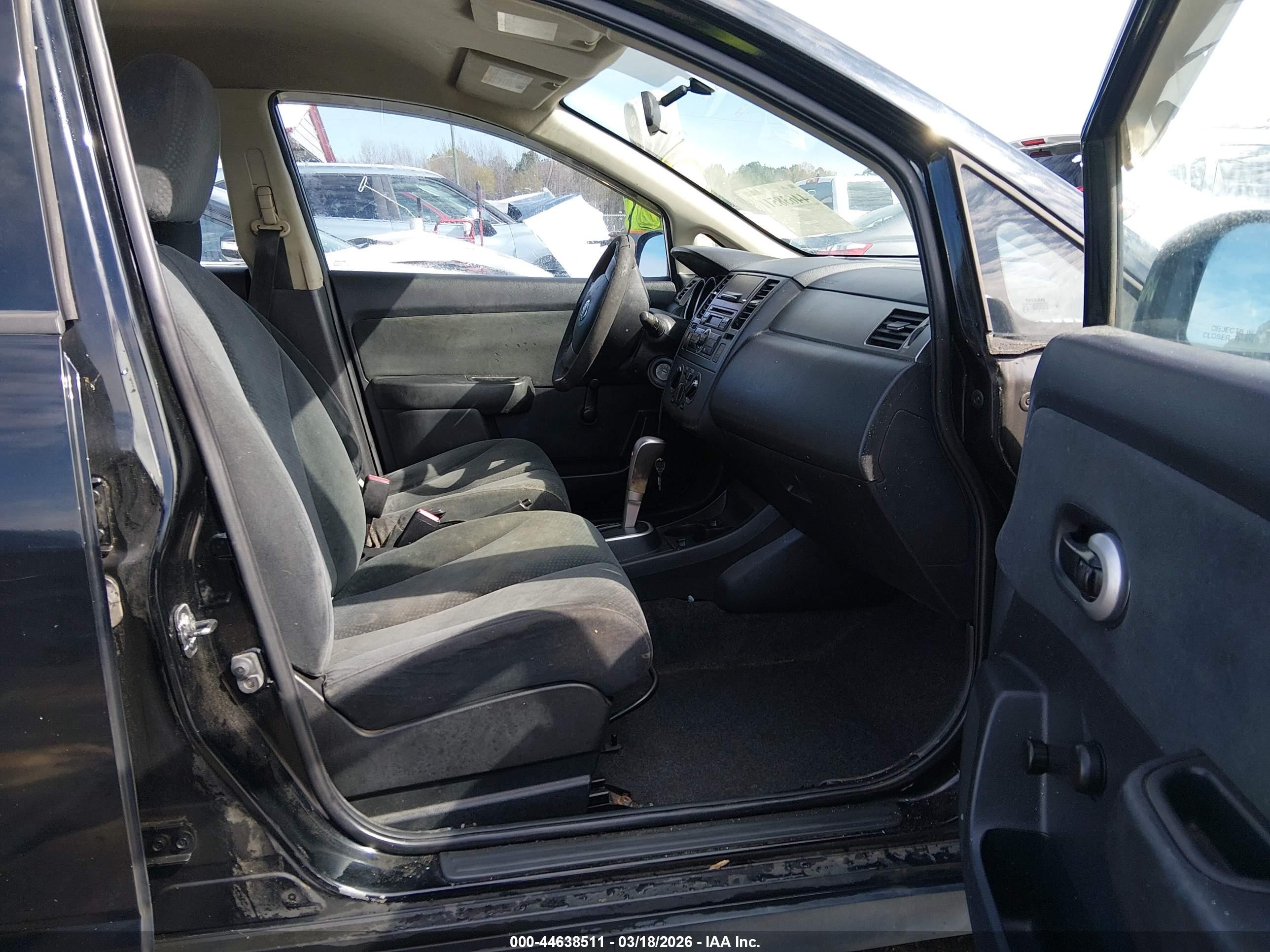 2011 Nissan Versa 1.8s Black vin: 3N1BC1CP1BL411561