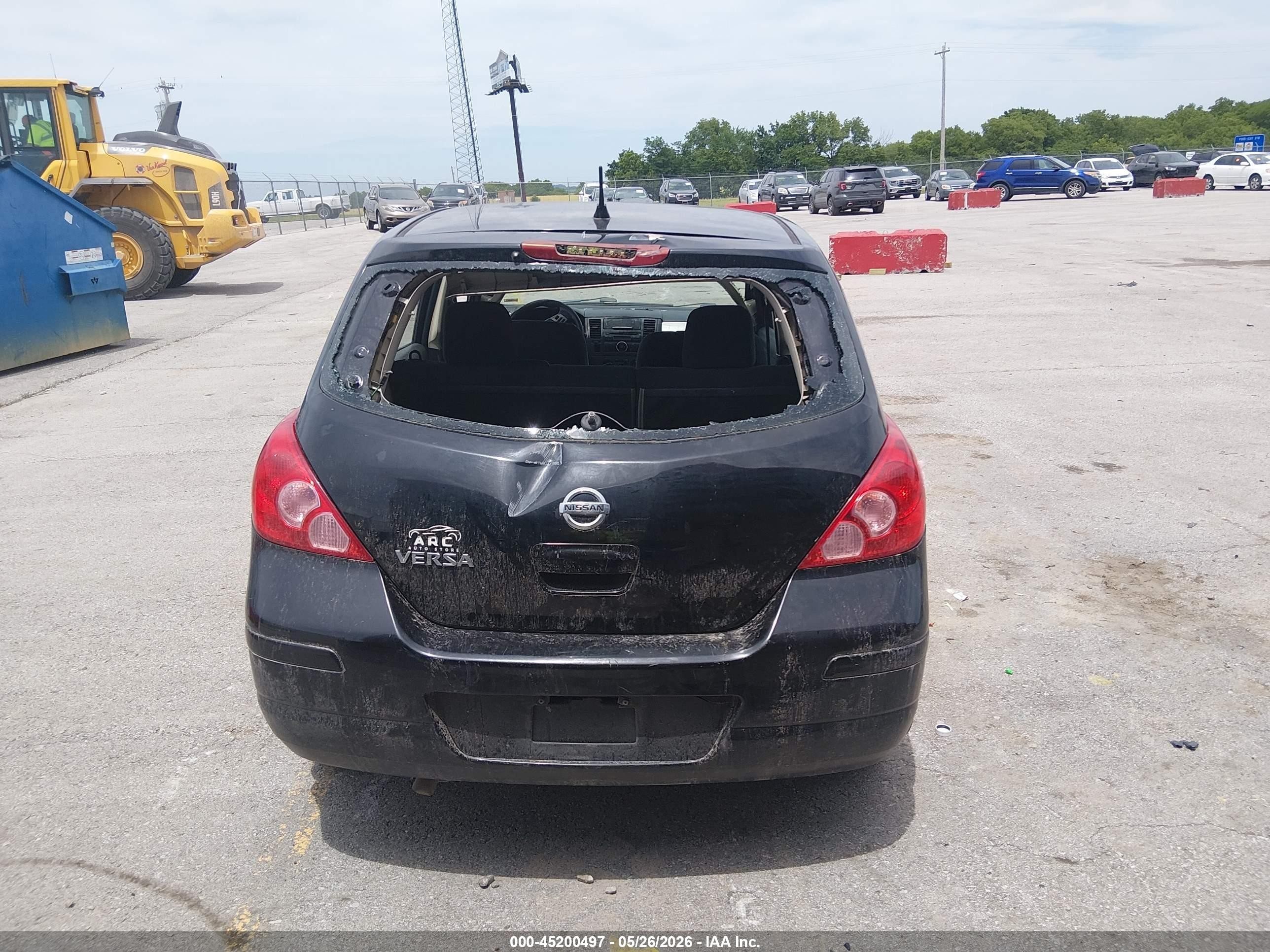 2011 Nissan Versa 1.8s Black vin: 3N1BC1CP1BL450456