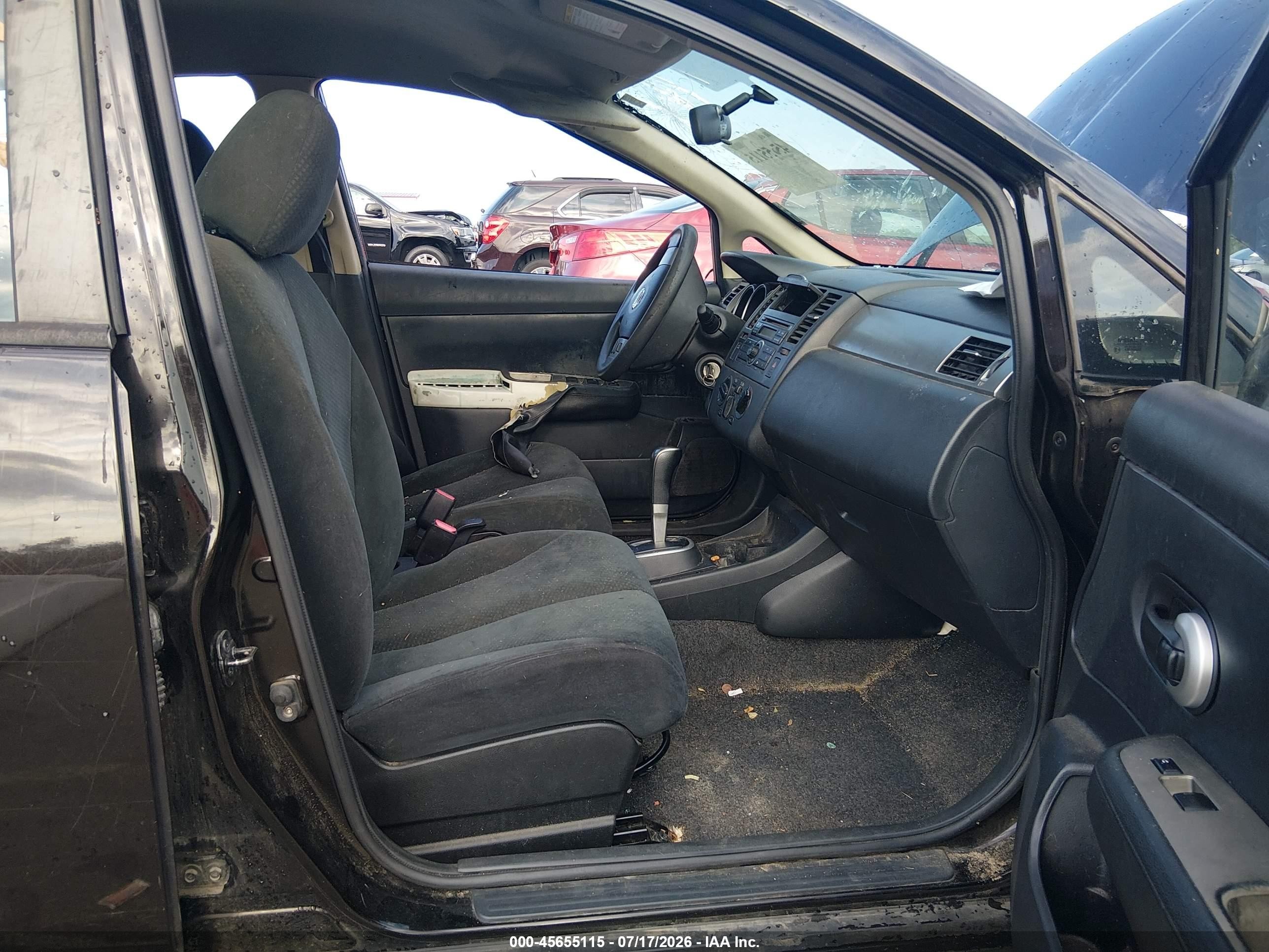 2011 Nissan Versa 1.8s Black vin: 3N1BC1CP1BL494943