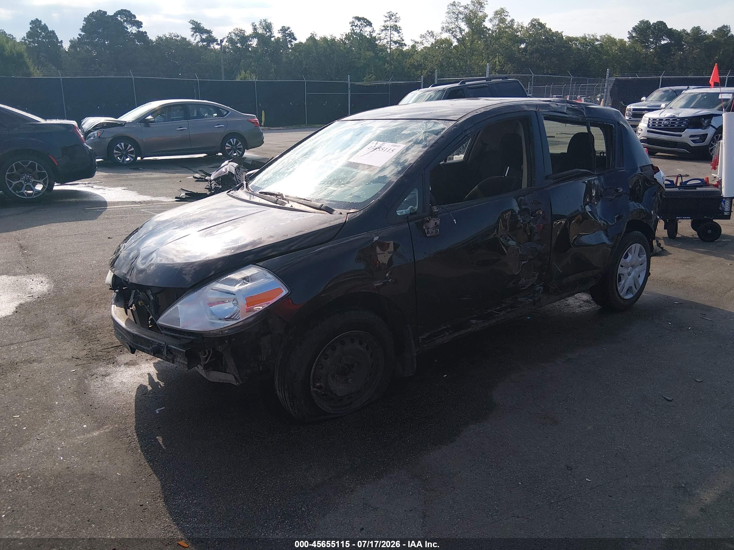 2011 Nissan Versa 1.8s Black vin: 3N1BC1CP1BL494943