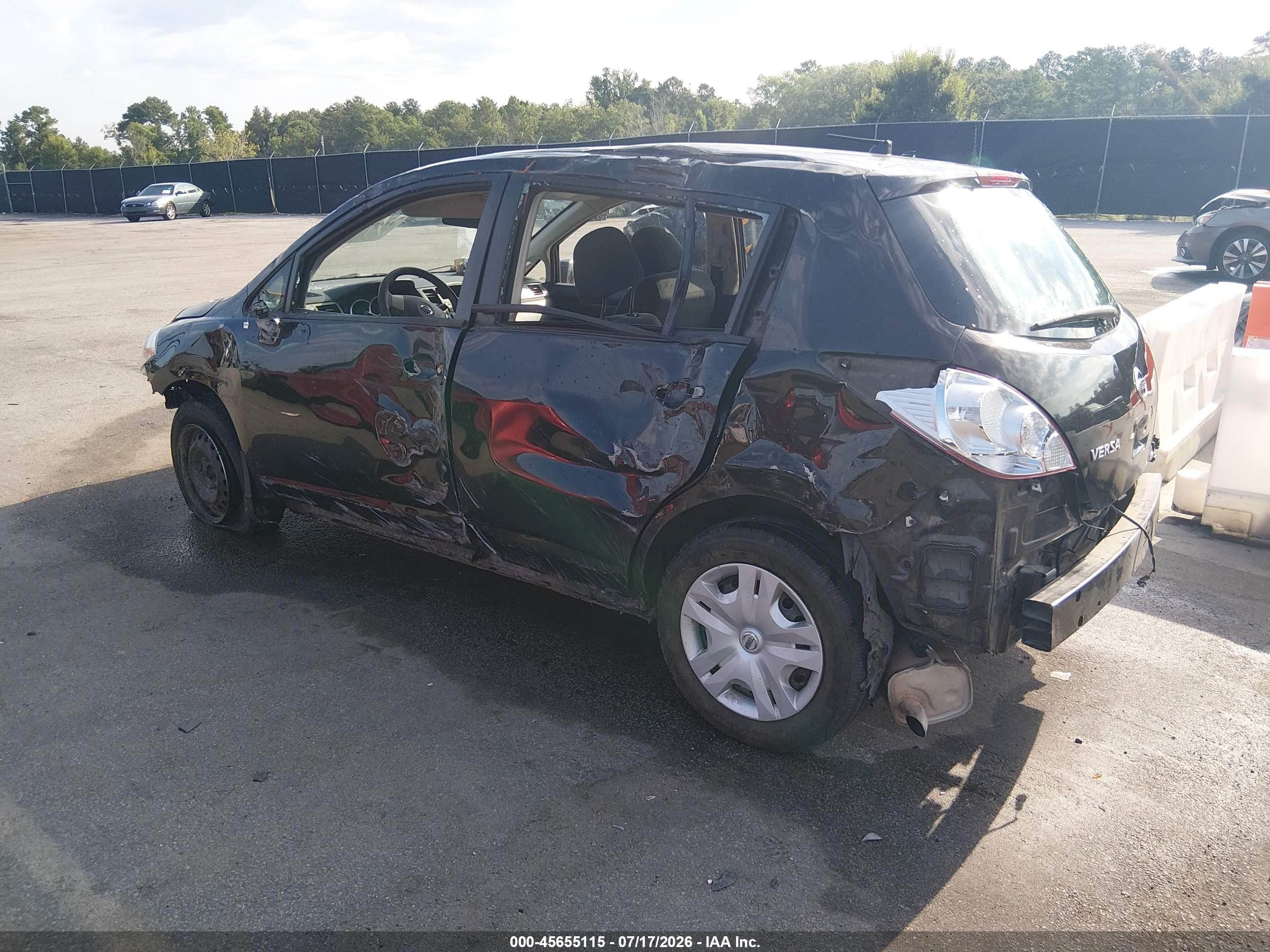 2011 Nissan Versa 1.8s Black vin: 3N1BC1CP1BL494943