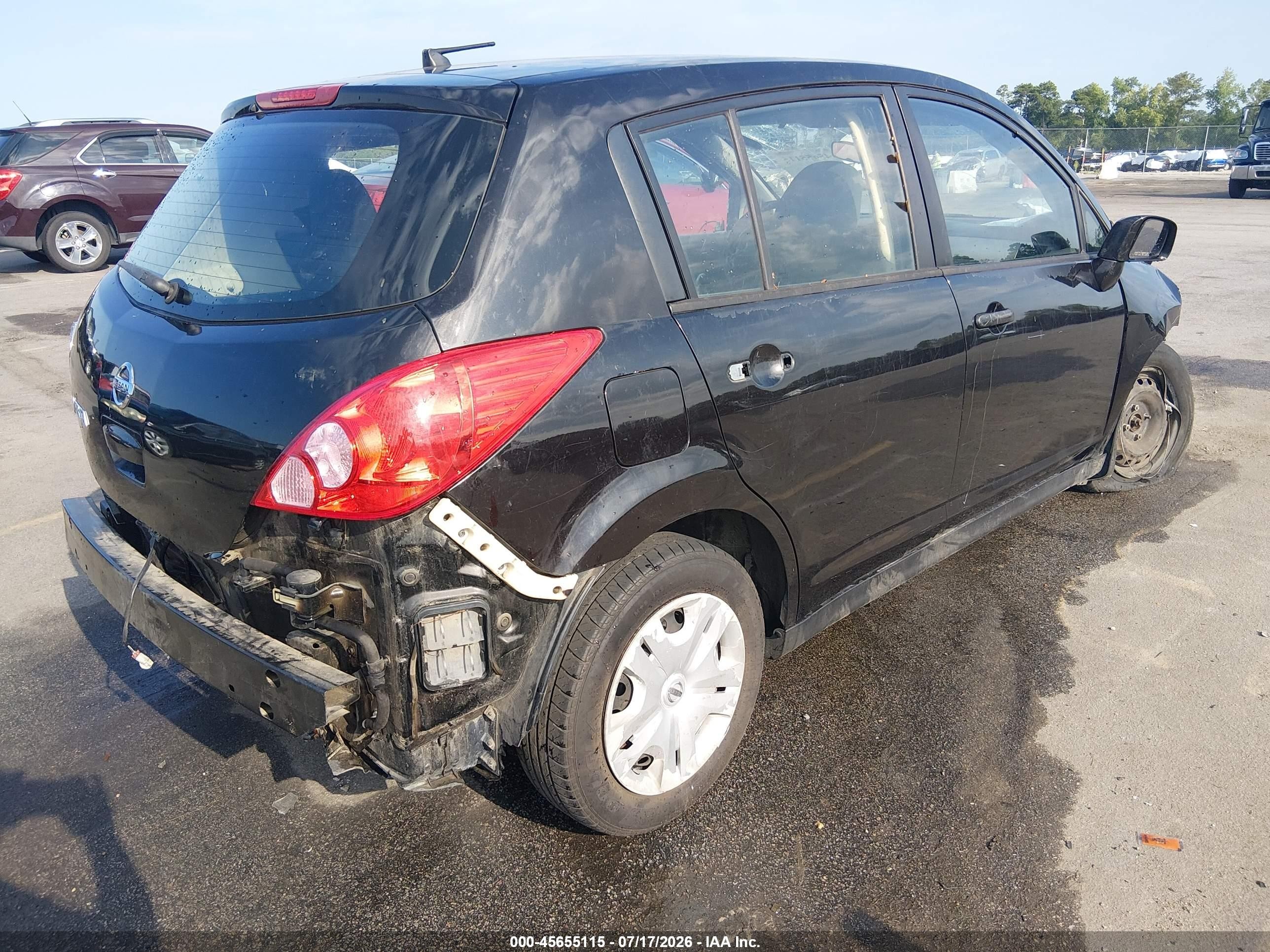 2011 Nissan Versa 1.8s Black vin: 3N1BC1CP1BL494943