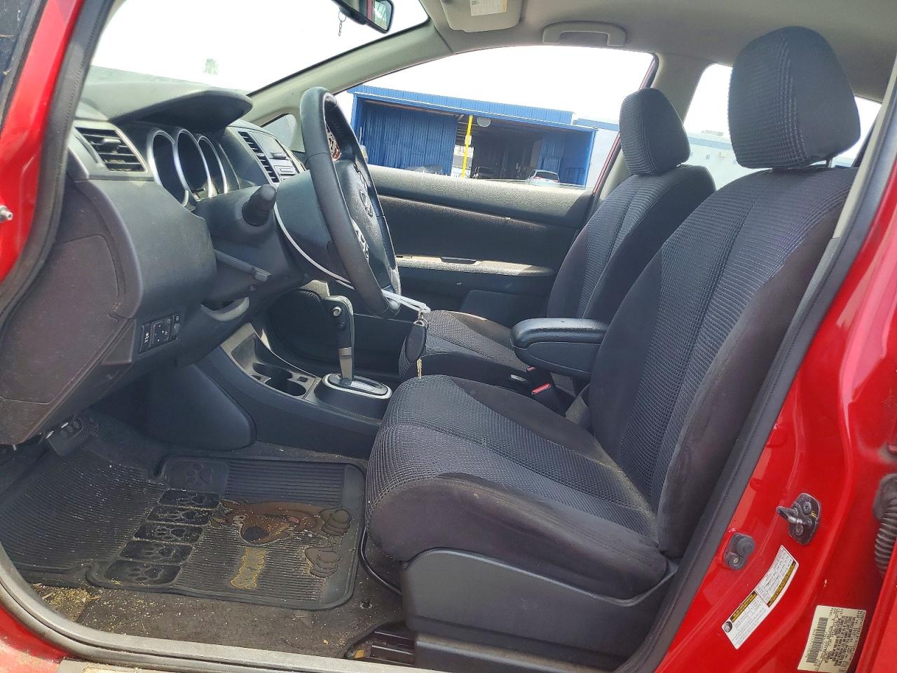 2012 Nissan Versa 1.8 S Red vin: 3N1BC1CP1CK206992