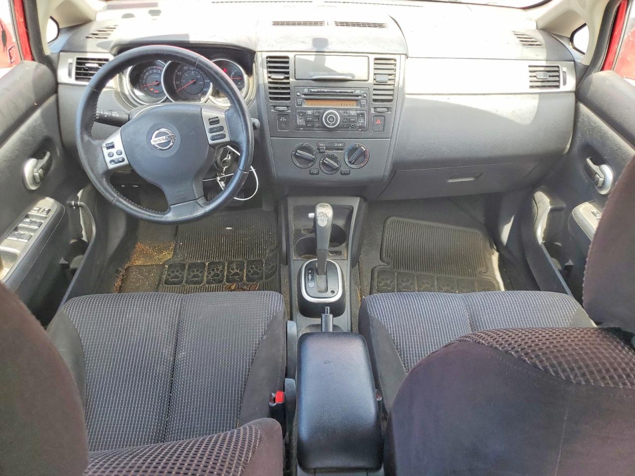 2012 Nissan Versa 1.8 S Red vin: 3N1BC1CP1CK206992