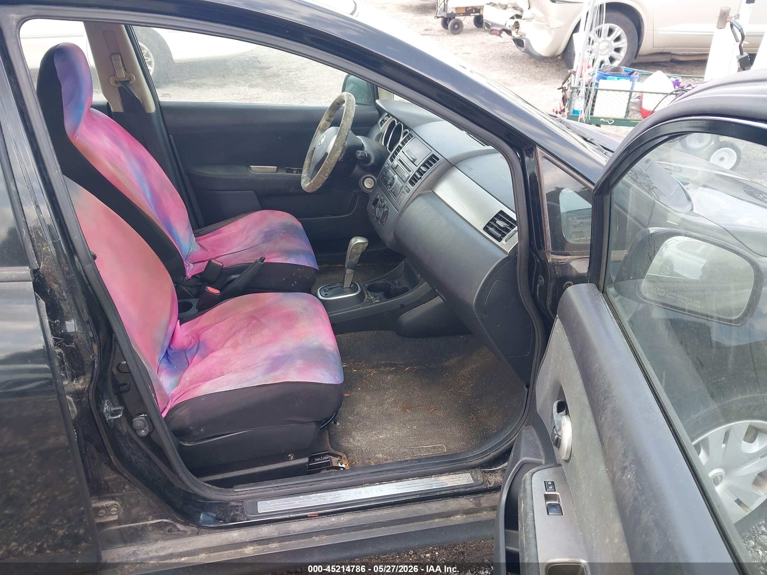 2012 Nissan Versa 1.8 S Черный vin: 3N1BC1CP1CK236302