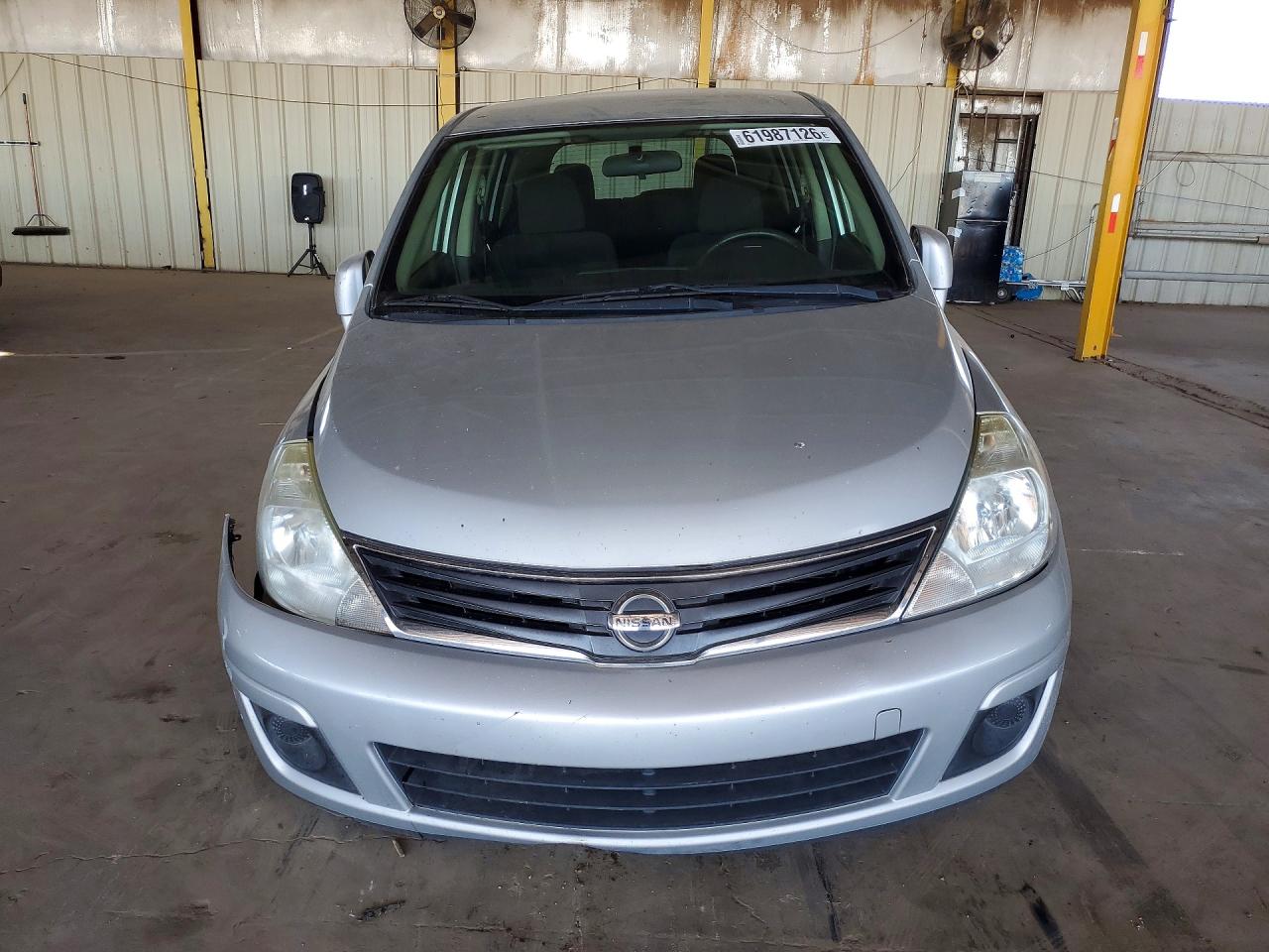2012 Nissan Versa 1.8 S Silver vin: 3N1BC1CP1CK268019