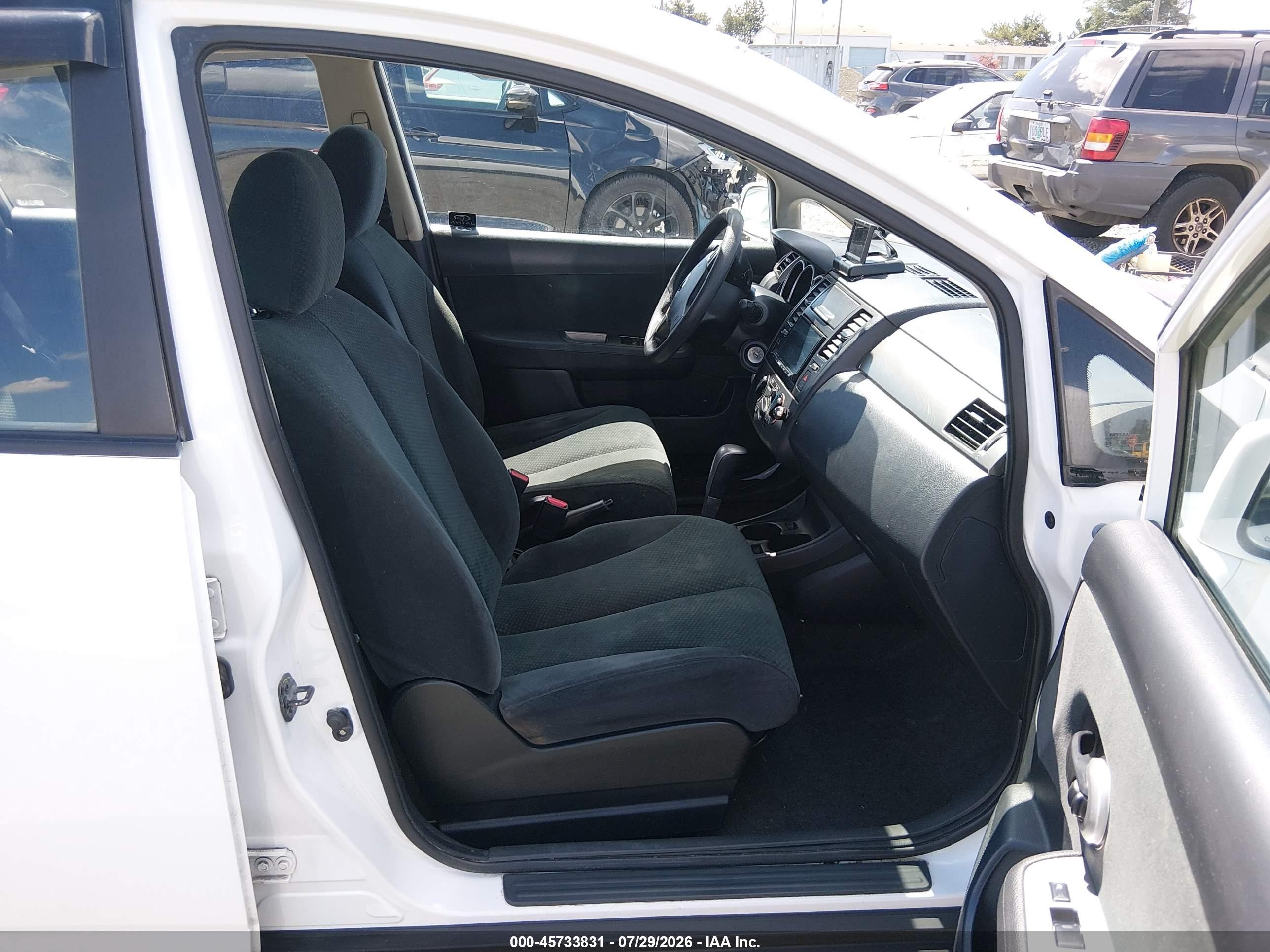 2012 Nissan Versa 1.8 S White vin: 3N1BC1CP1CK275679