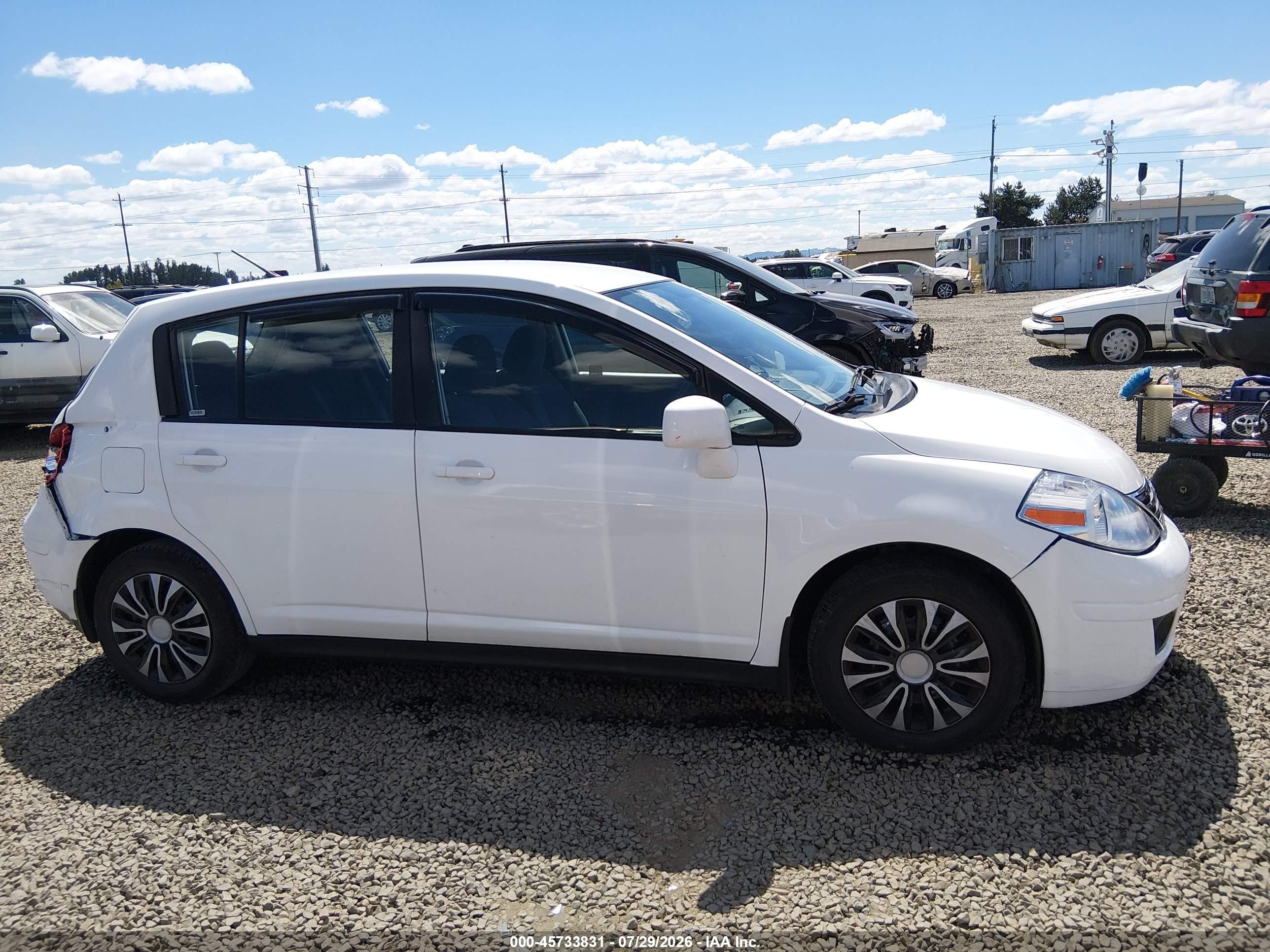 2012 Nissan Versa 1.8 S White vin: 3N1BC1CP1CK275679