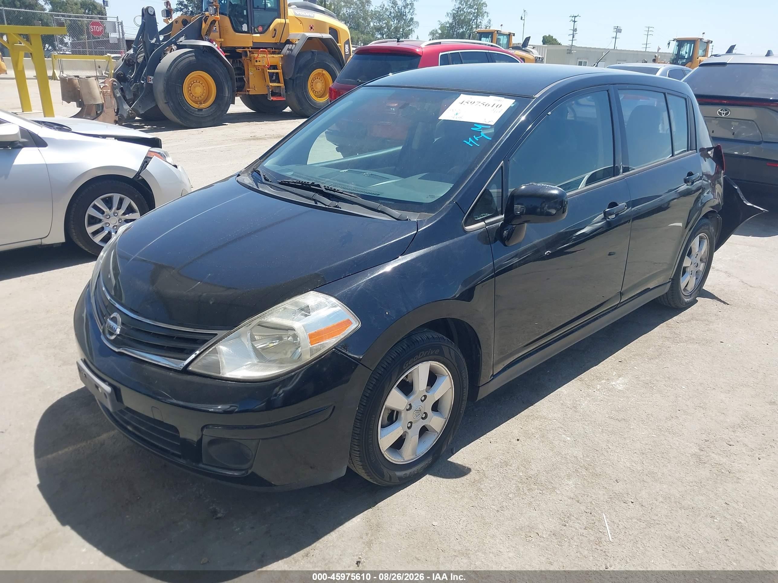 2012 Nissan Versa 1.8 S Черный vin: 3N1BC1CP1CK288111
