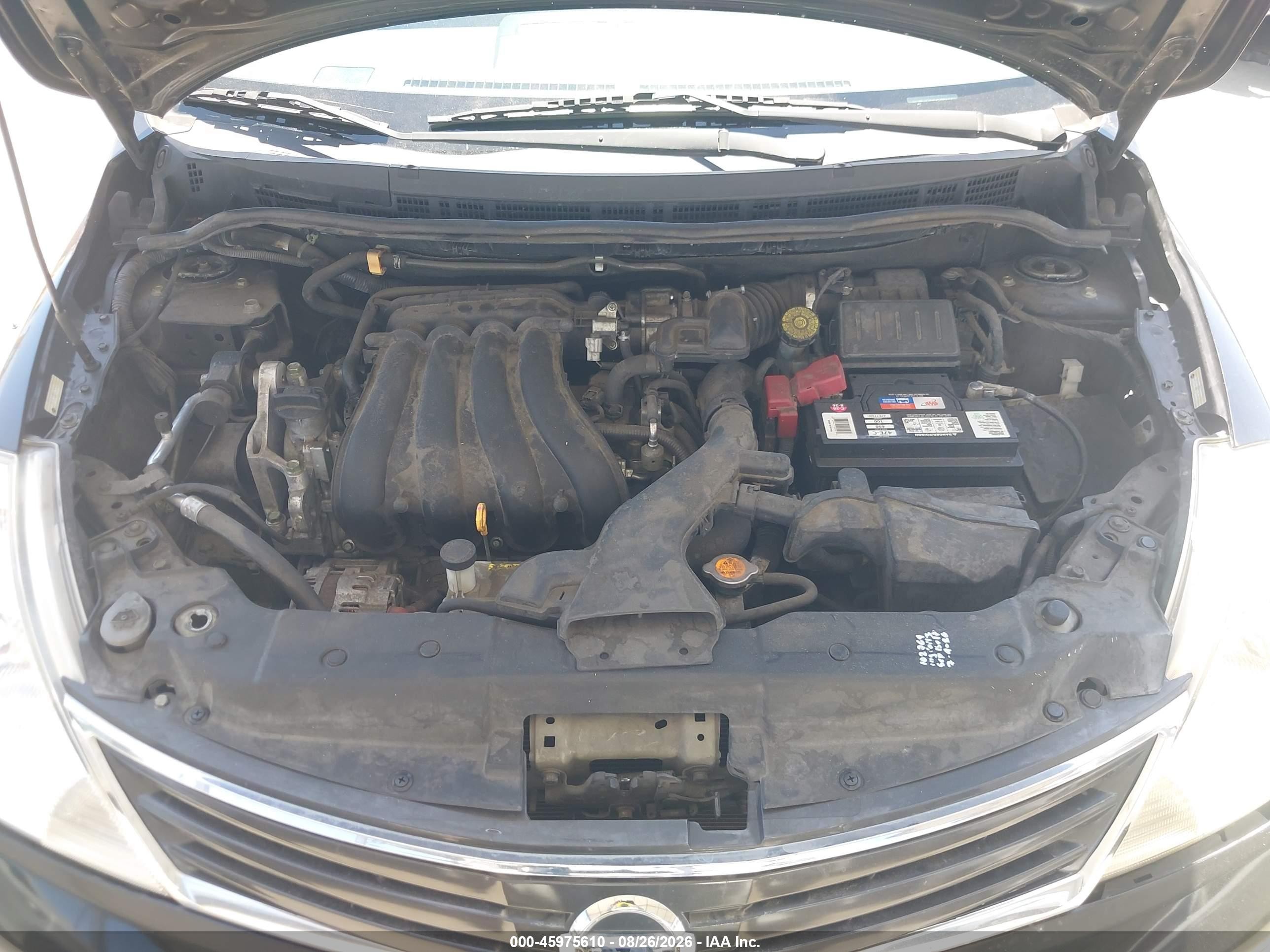 2012 Nissan Versa 1.8 S Черный vin: 3N1BC1CP1CK288111