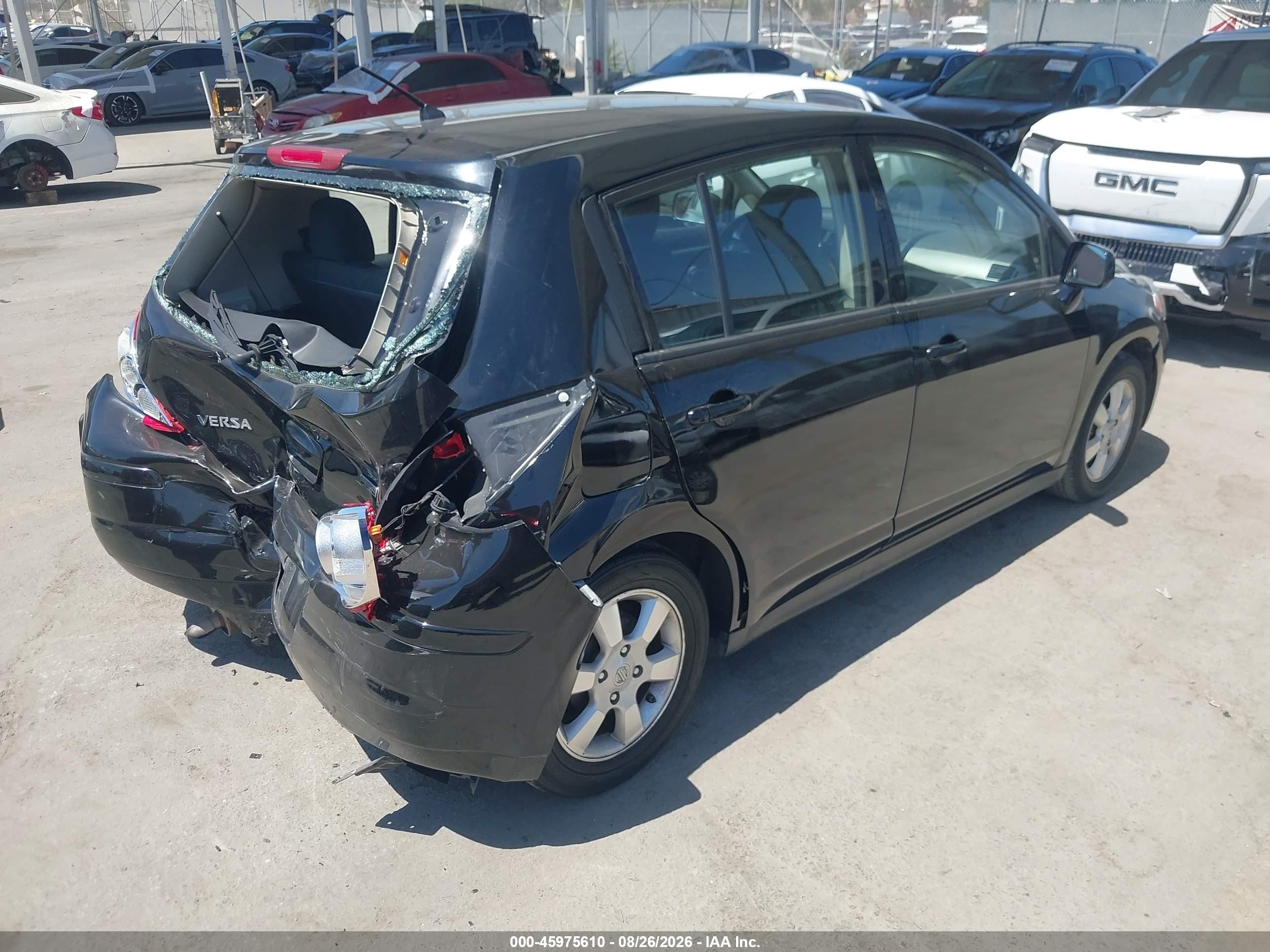 2012 Nissan Versa 1.8 S Черный vin: 3N1BC1CP1CK288111