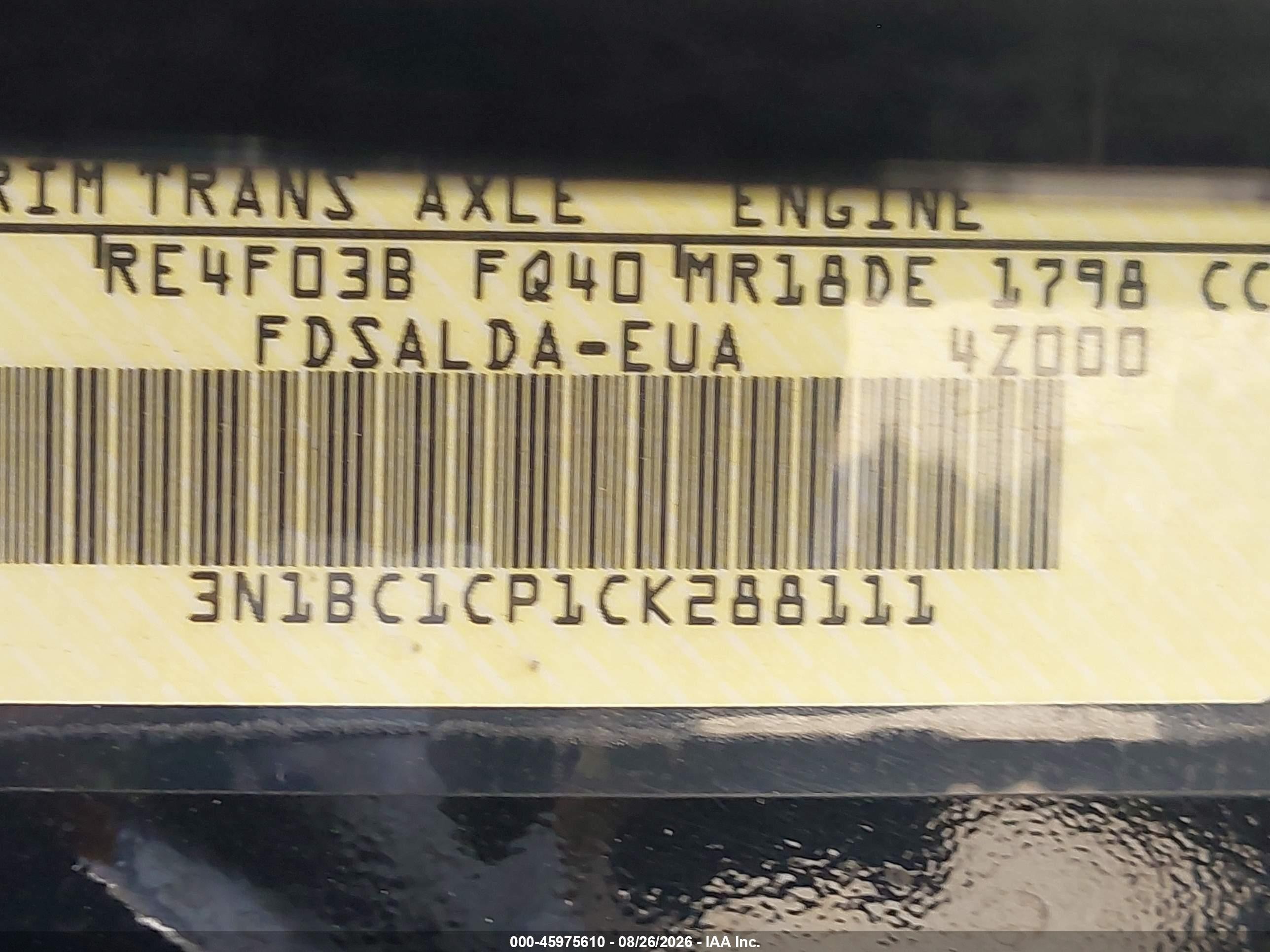 2012 Nissan Versa 1.8 S Черный vin: 3N1BC1CP1CK288111