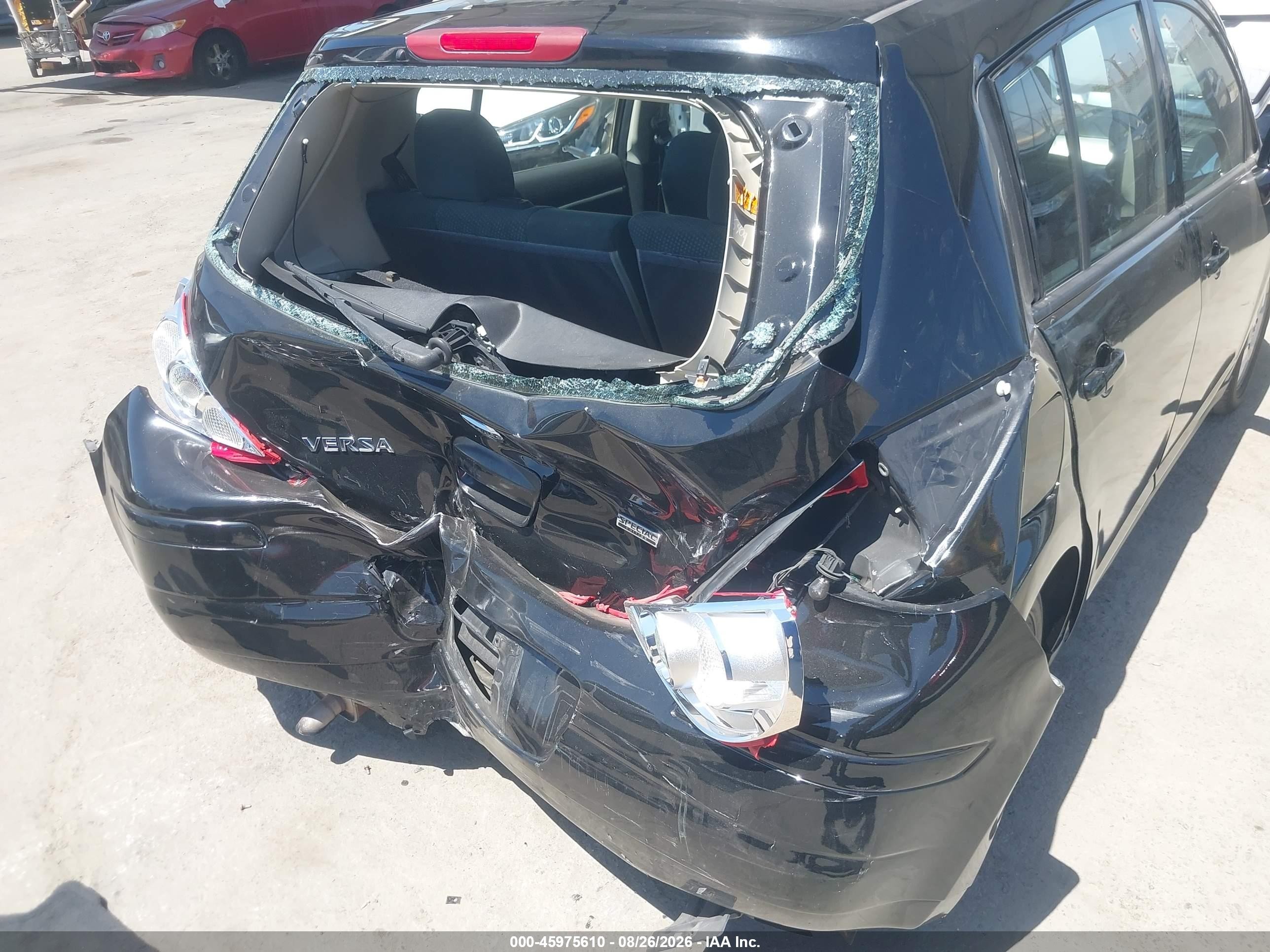 2012 Nissan Versa 1.8 S Черный vin: 3N1BC1CP1CK288111
