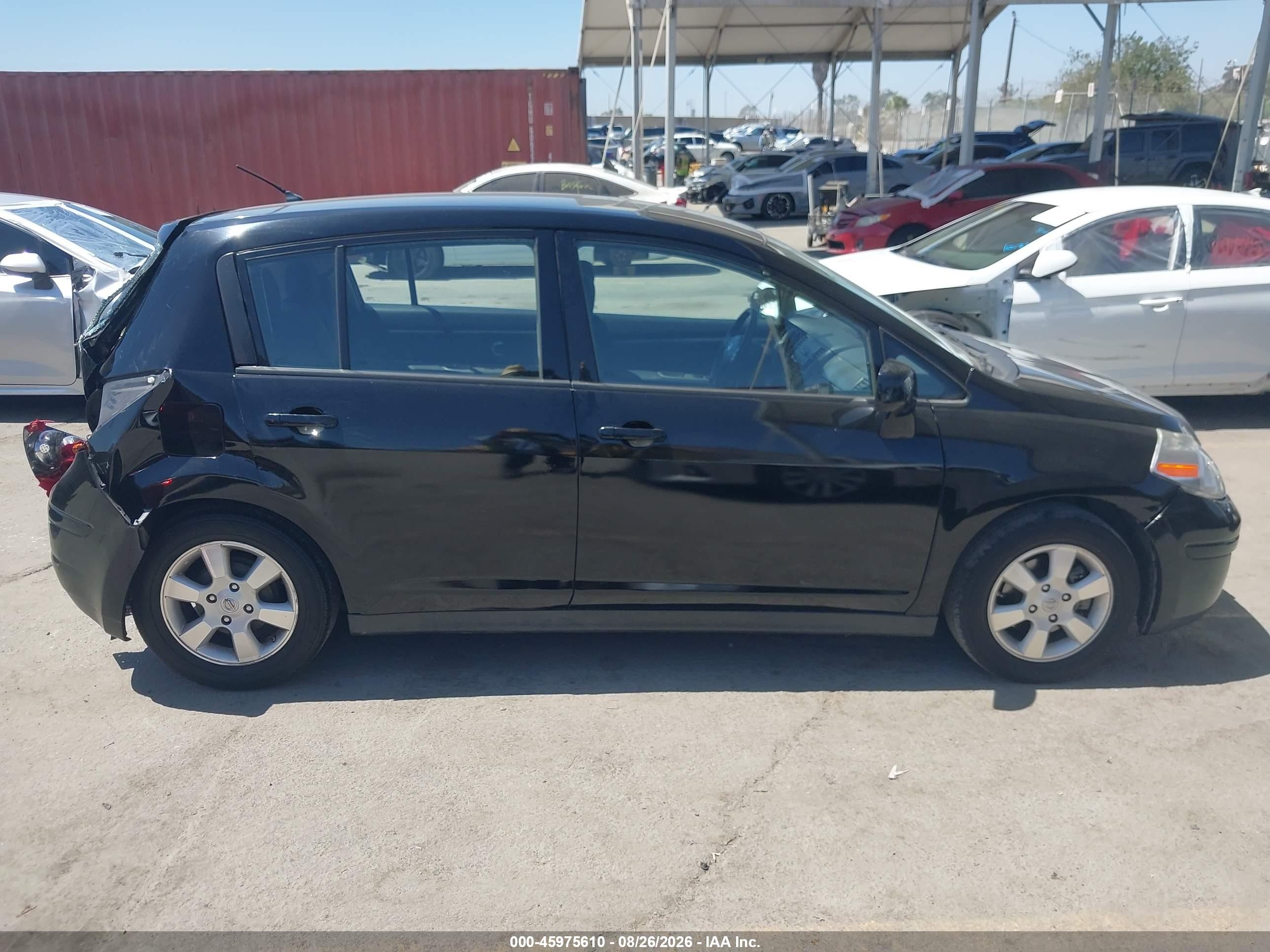 2012 Nissan Versa 1.8 S Черный vin: 3N1BC1CP1CK288111
