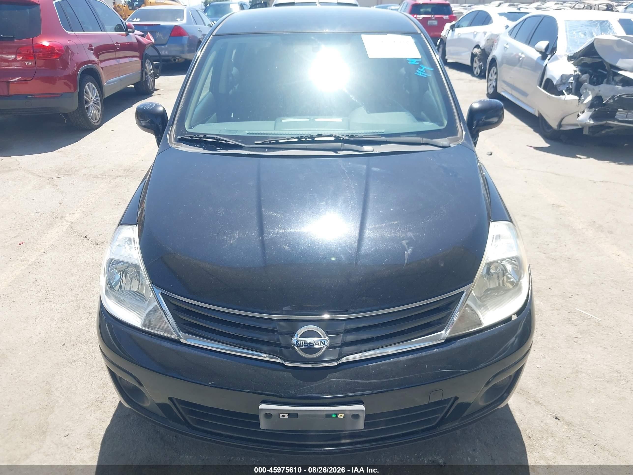 2012 Nissan Versa 1.8 S Черный vin: 3N1BC1CP1CK288111