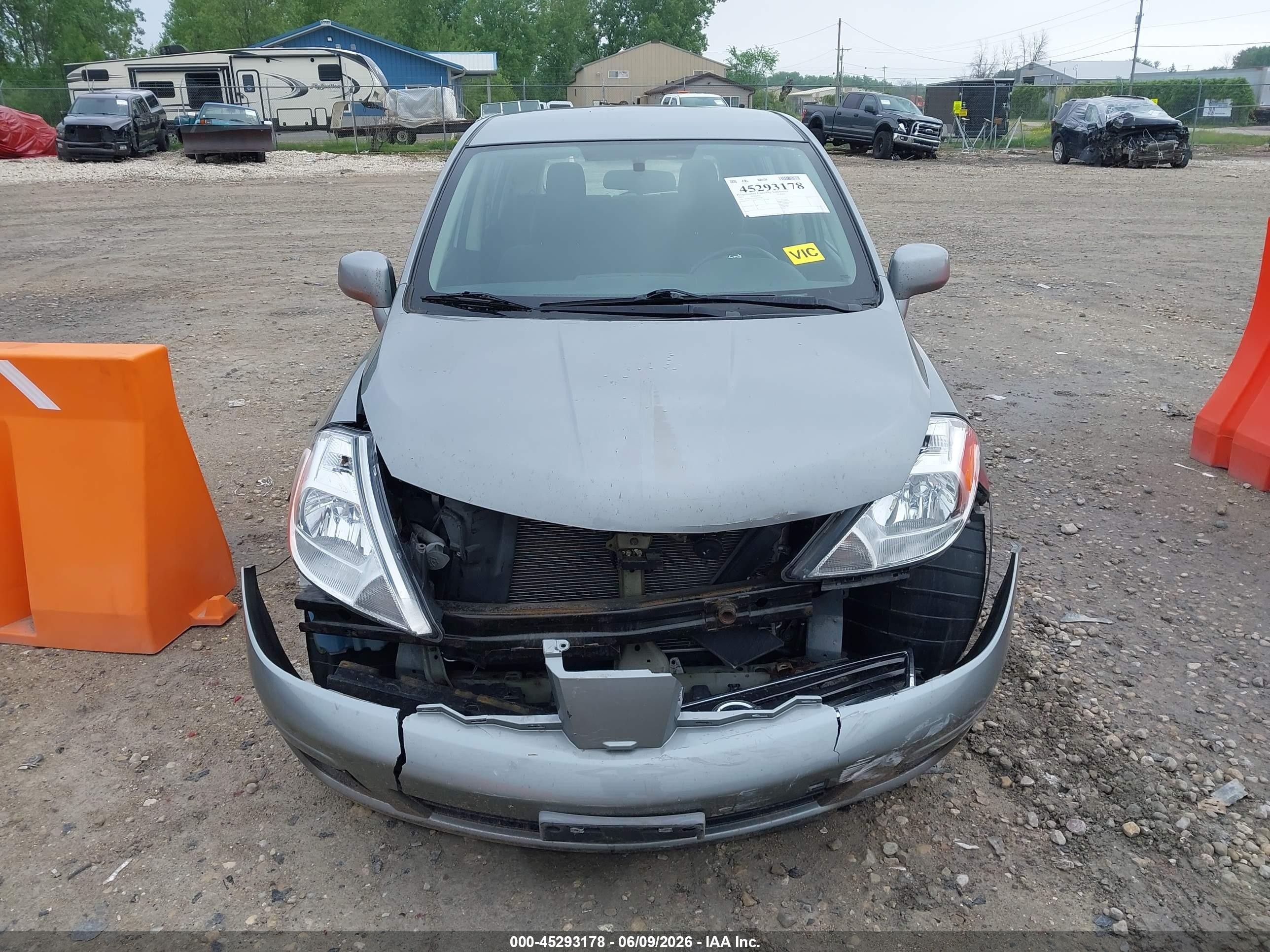 2012 Nissan Versa 1.8 S Gray vin: 3N1BC1CP1CK296046
