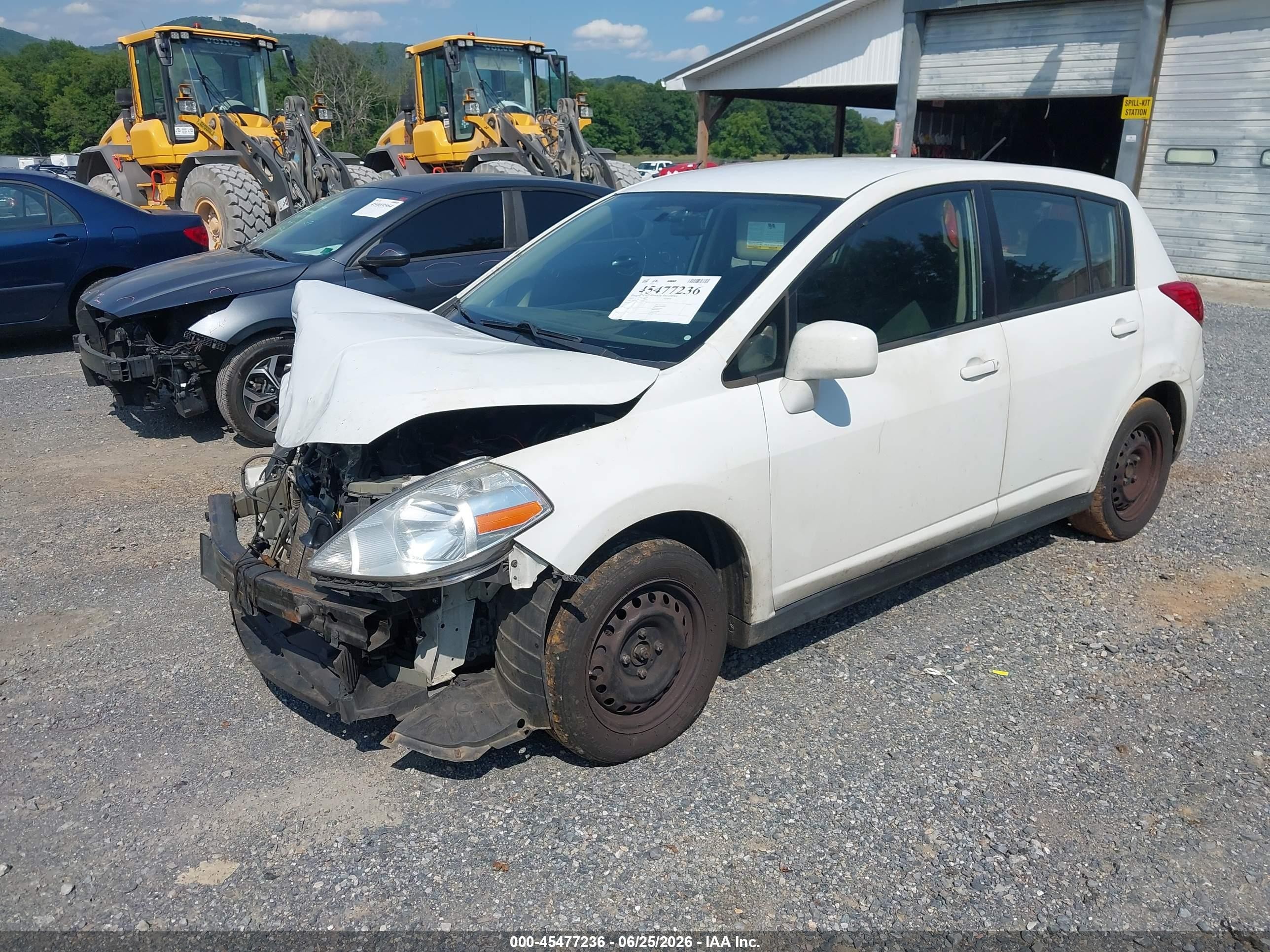 2012 Nissan Versa 1.8 S Белый vin: 3N1BC1CP1CK299173