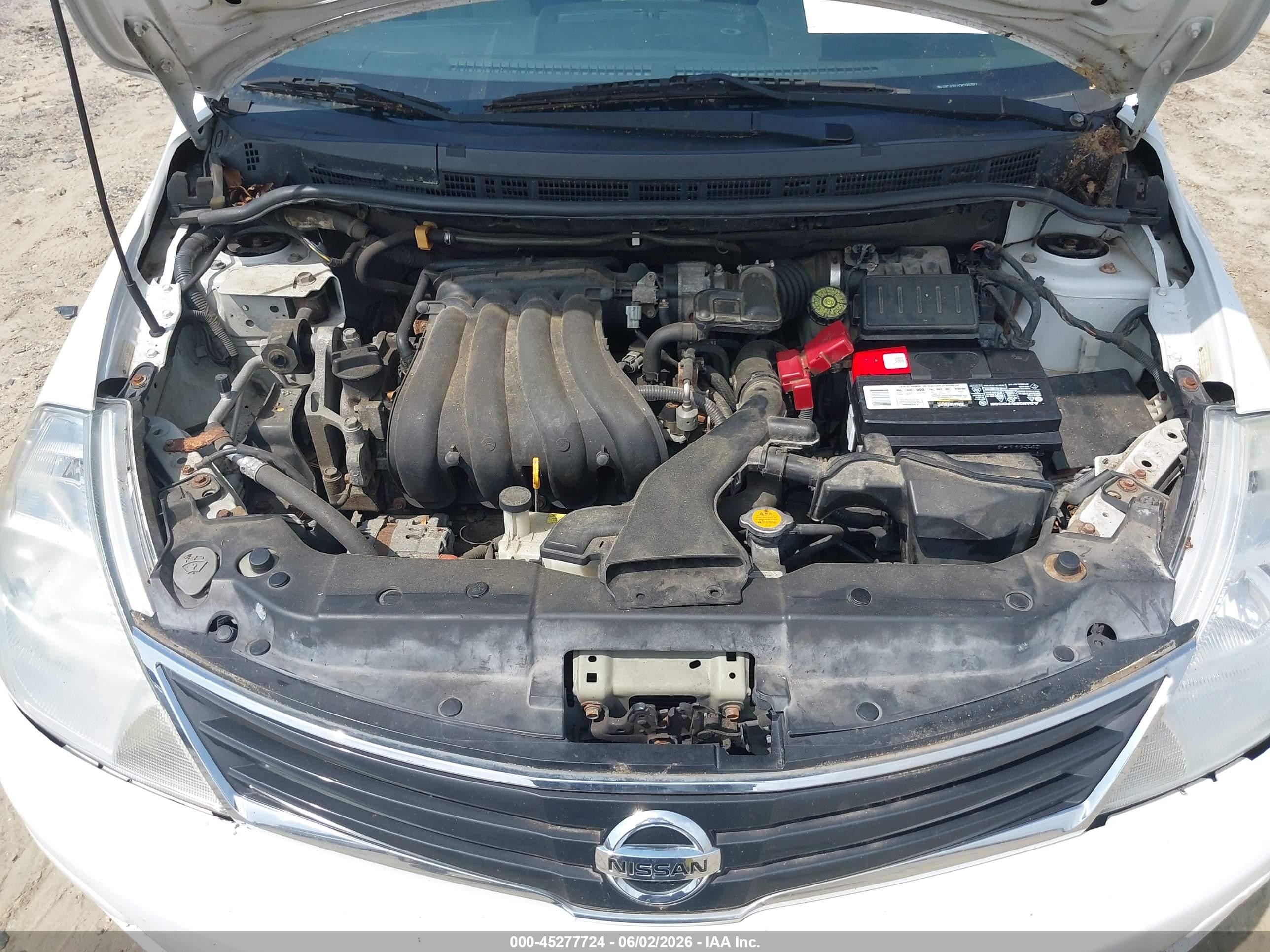 2012 Nissan Versa 1.8 S White vin: 3N1BC1CP1CK299397
