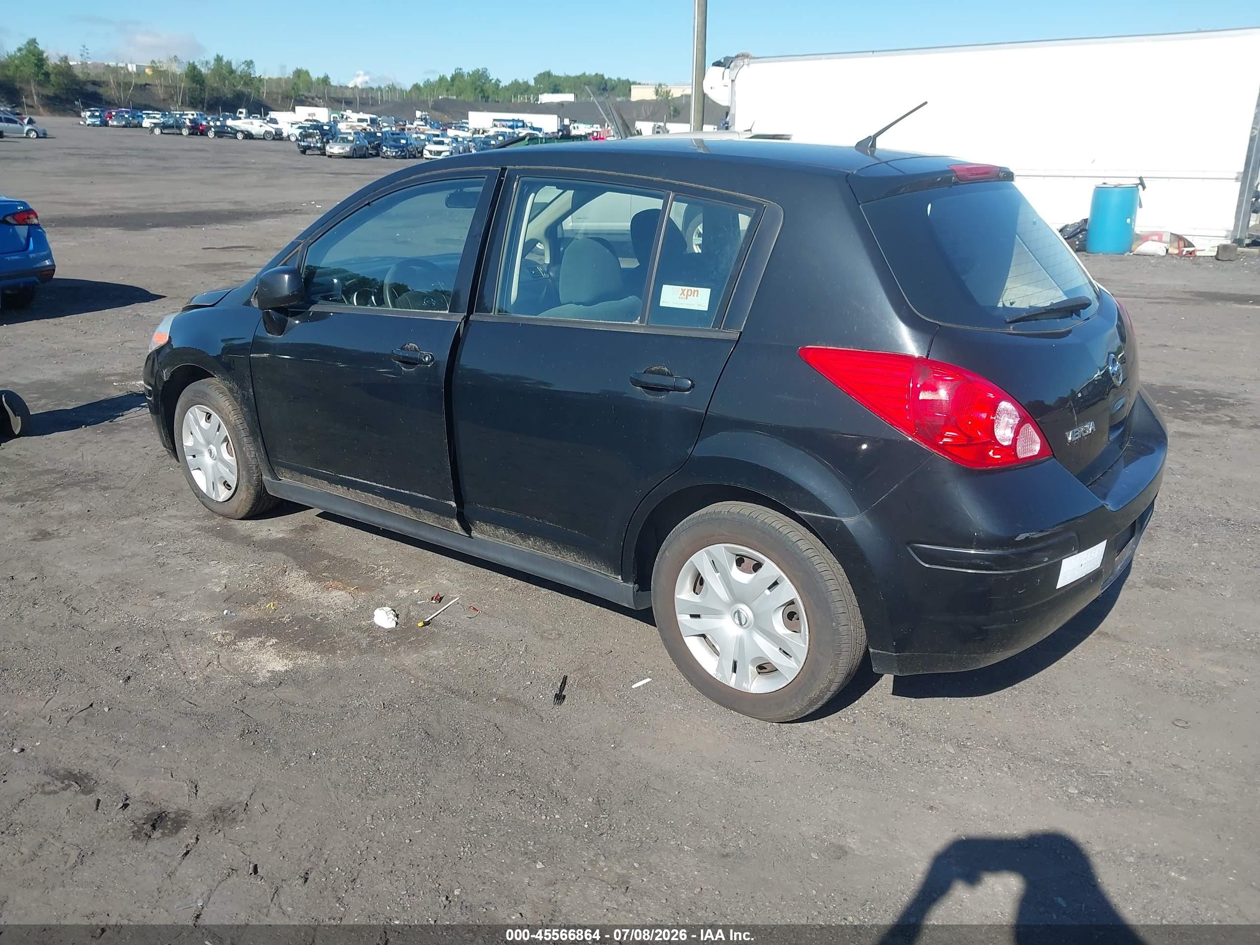 2012 Nissan Versa 1.8 S Black vin: 3N1BC1CP1CK803298