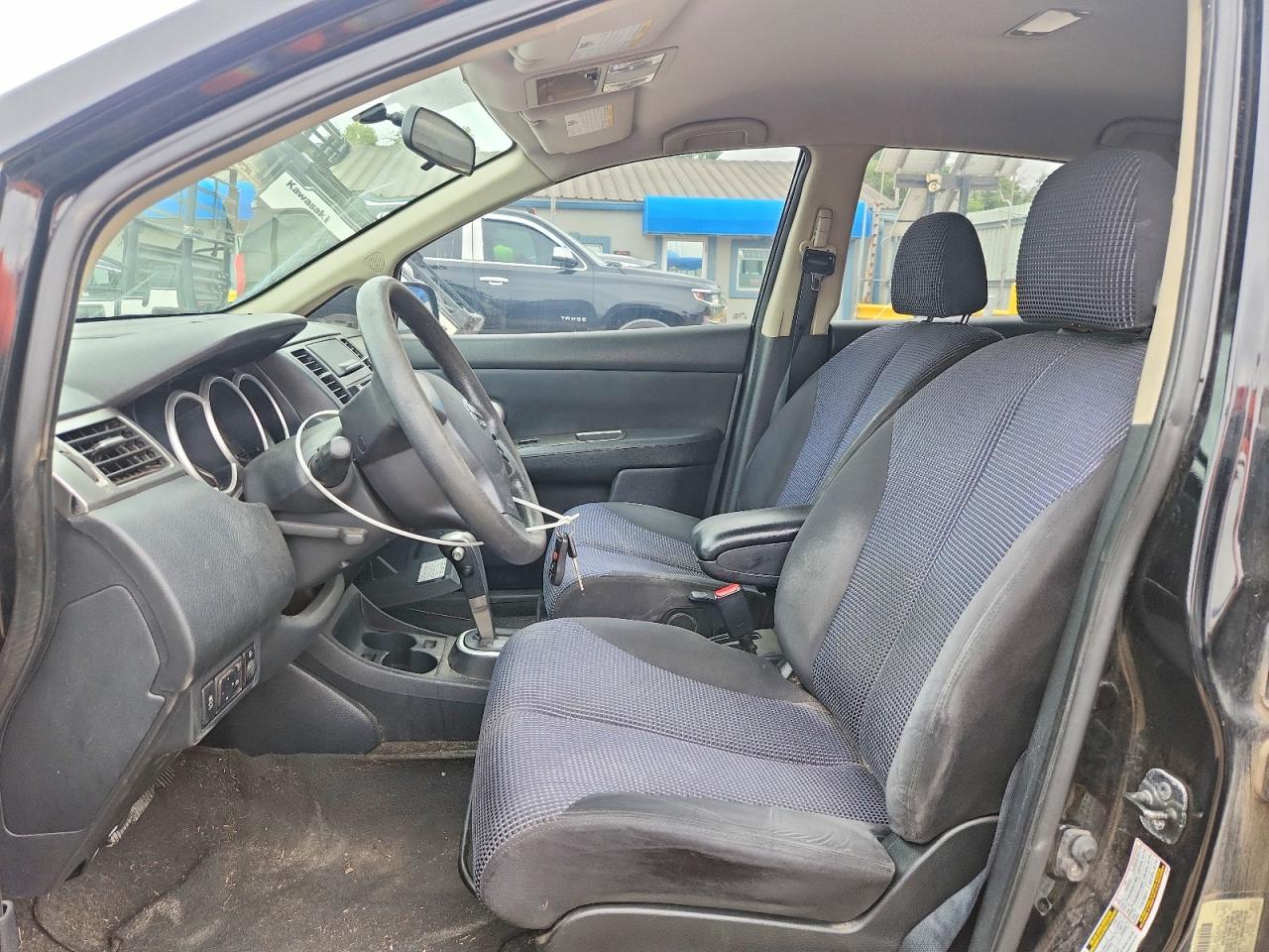 2010 Nissan Versa 1.8 S Black vin: 3N1BC1CP2AL367424