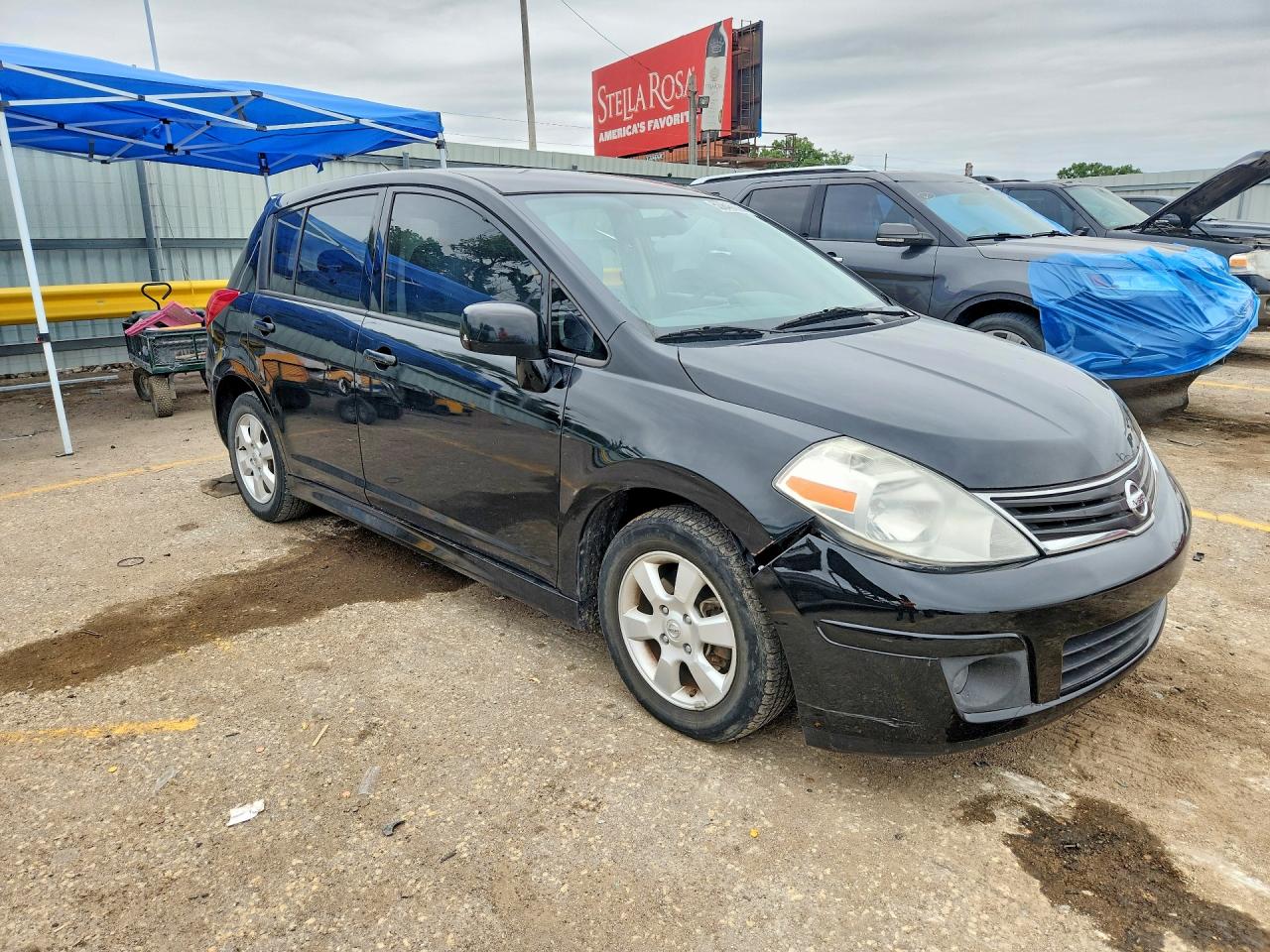 2010 Nissan Versa 1.8 S Black vin: 3N1BC1CP2AL367424
