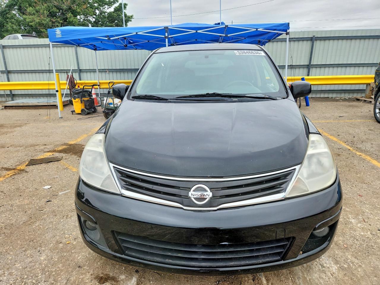 2010 Nissan Versa 1.8 S Black vin: 3N1BC1CP2AL367424