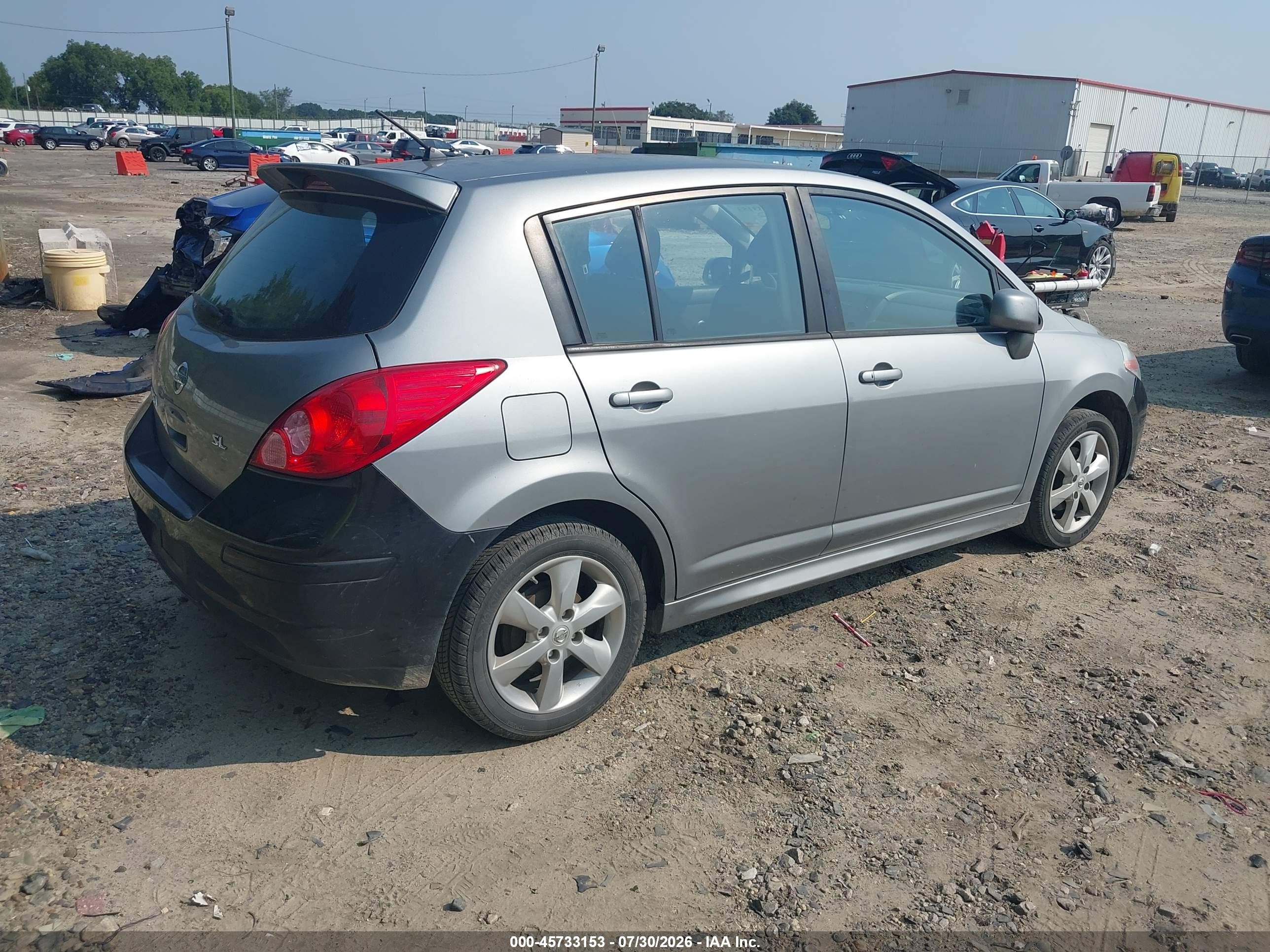 2010 Nissan Versa 1.8sl Gray vin: 3N1BC1CP2AL377807