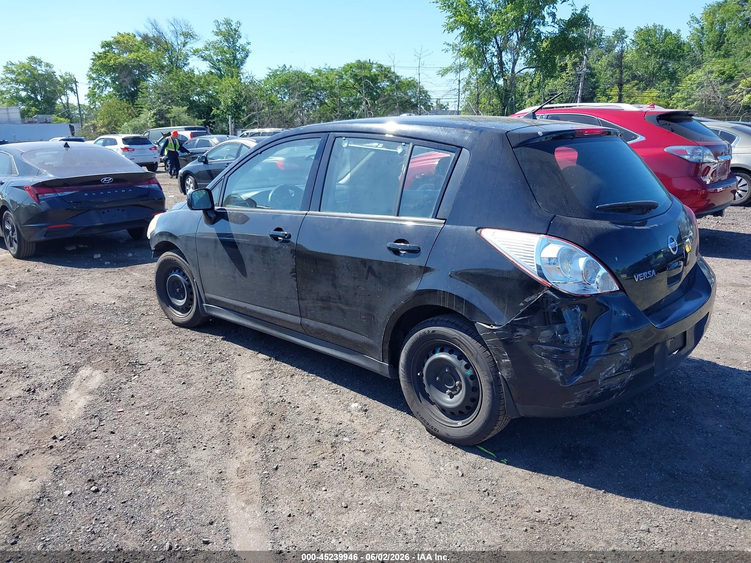 2010 Nissan Versa 1.8s Black vin: 3N1BC1CP2AL436497