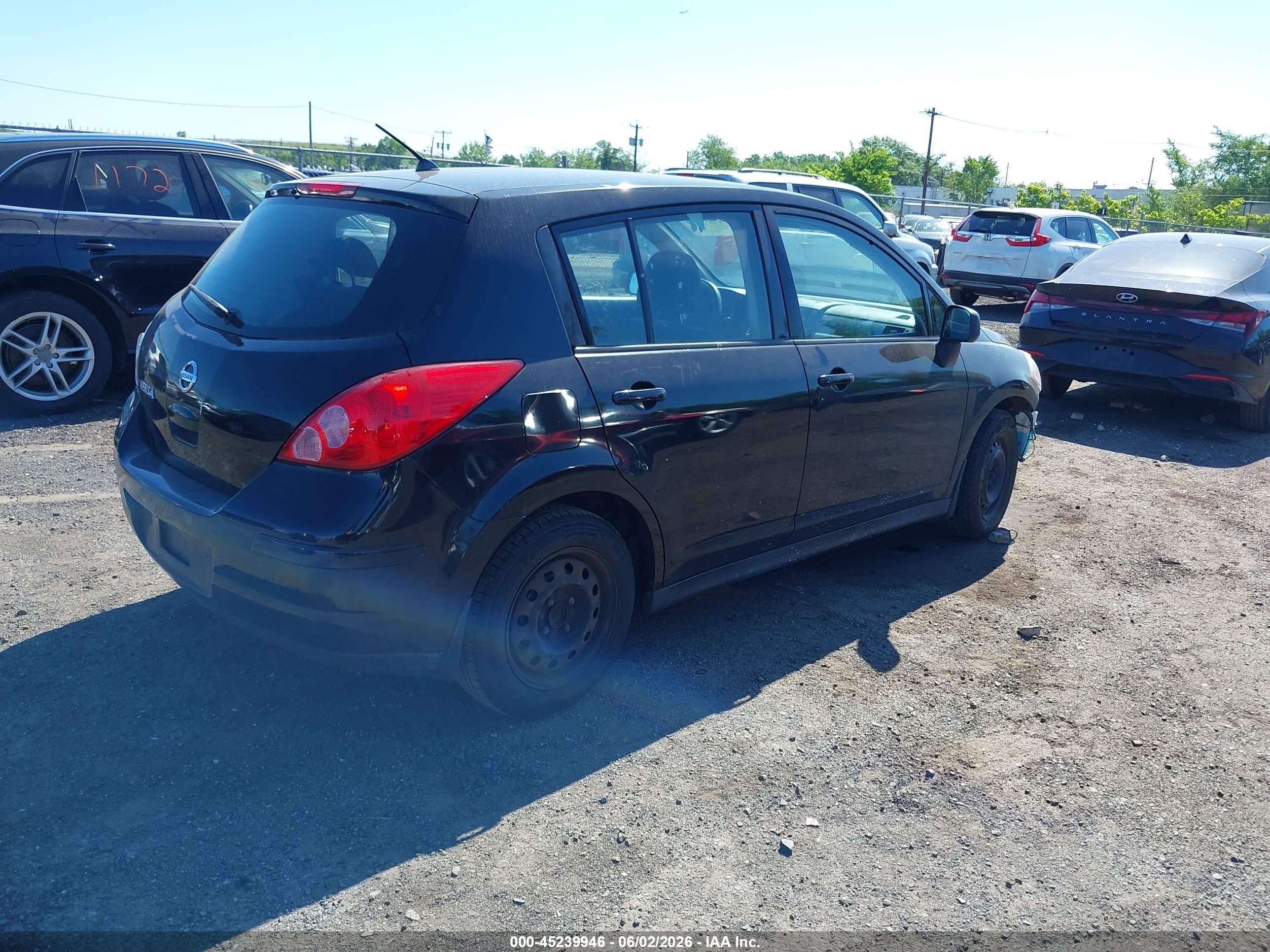 2010 Nissan Versa 1.8s Black vin: 3N1BC1CP2AL436497