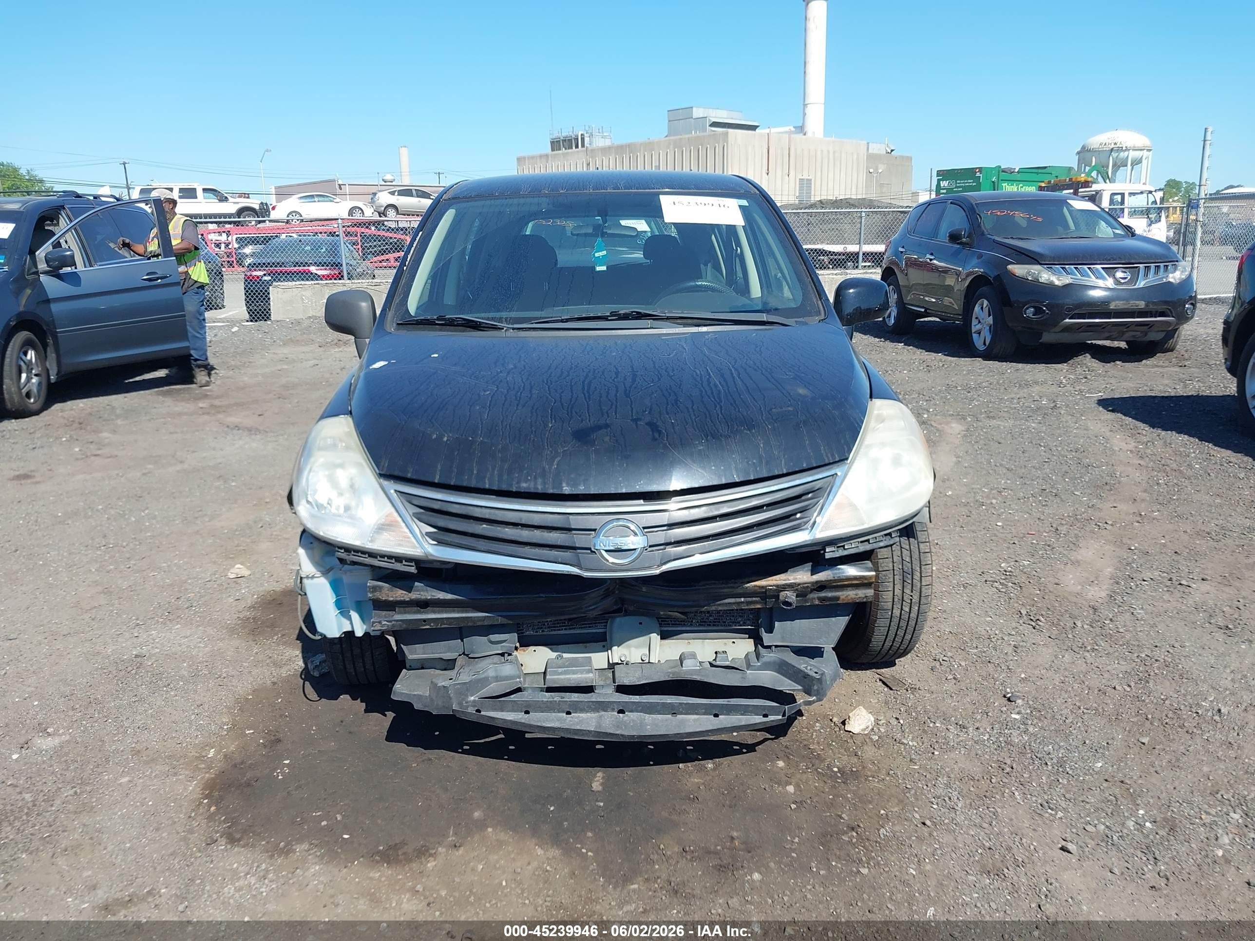 2010 Nissan Versa 1.8s Black vin: 3N1BC1CP2AL436497