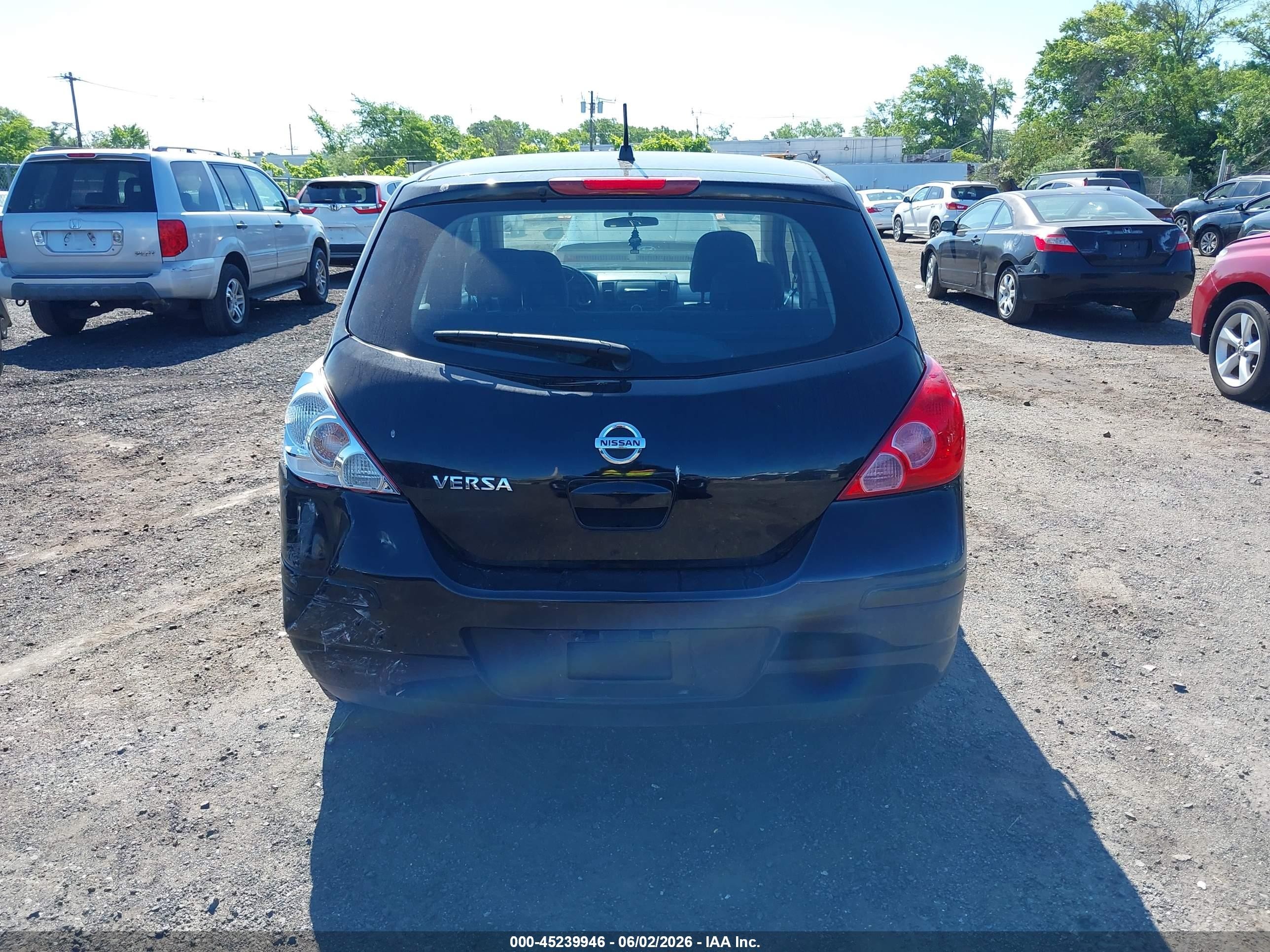 2010 Nissan Versa 1.8s Black vin: 3N1BC1CP2AL436497