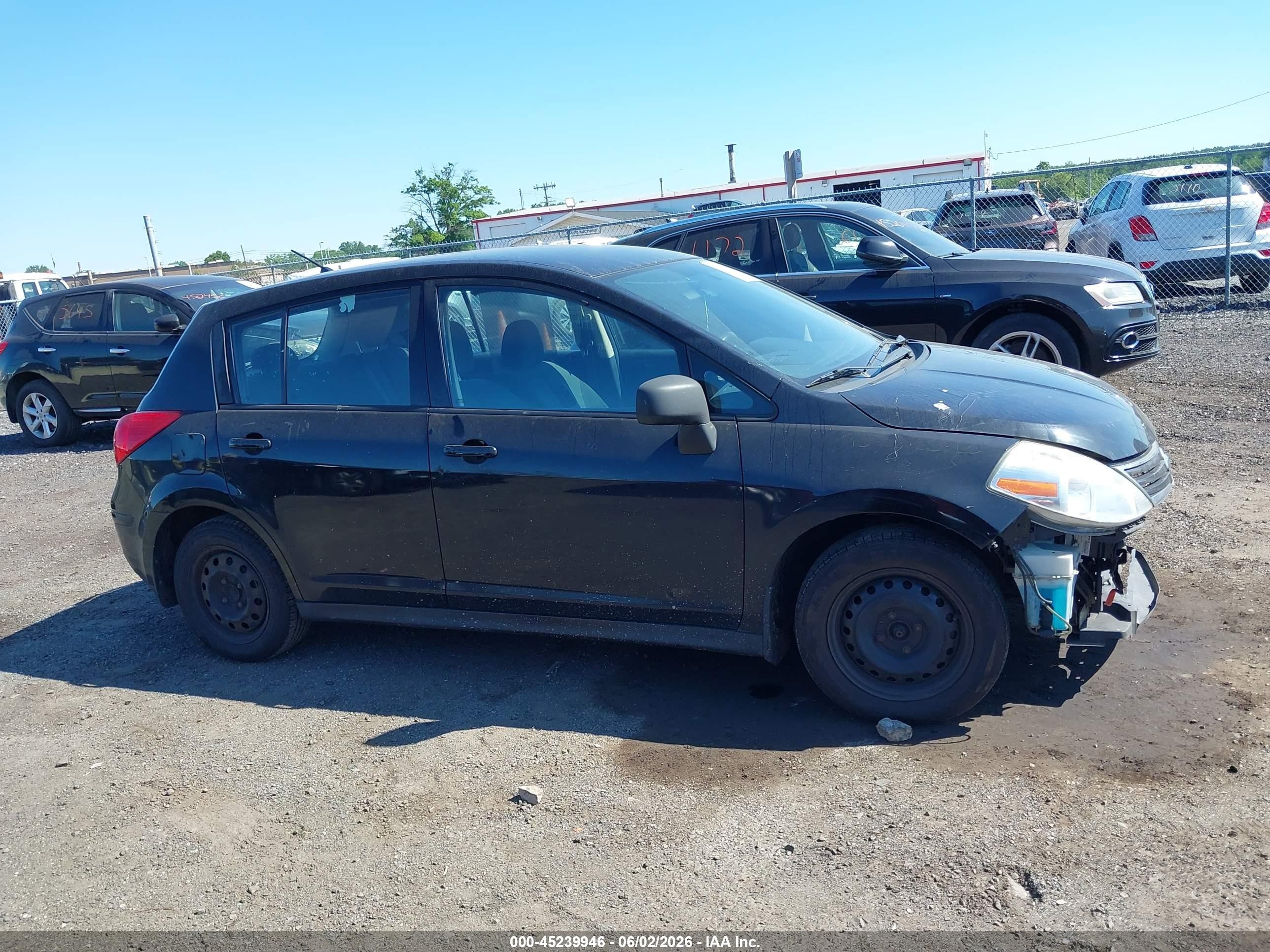 2010 Nissan Versa 1.8s Black vin: 3N1BC1CP2AL436497