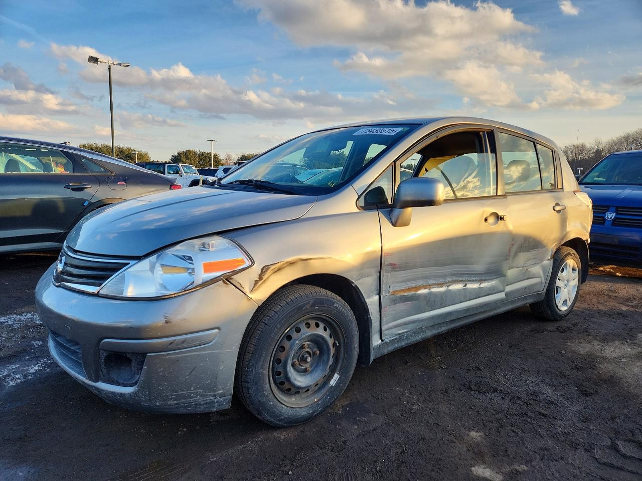 2011 Nissan Versa S Gray vin: 3N1BC1CP2BL399338