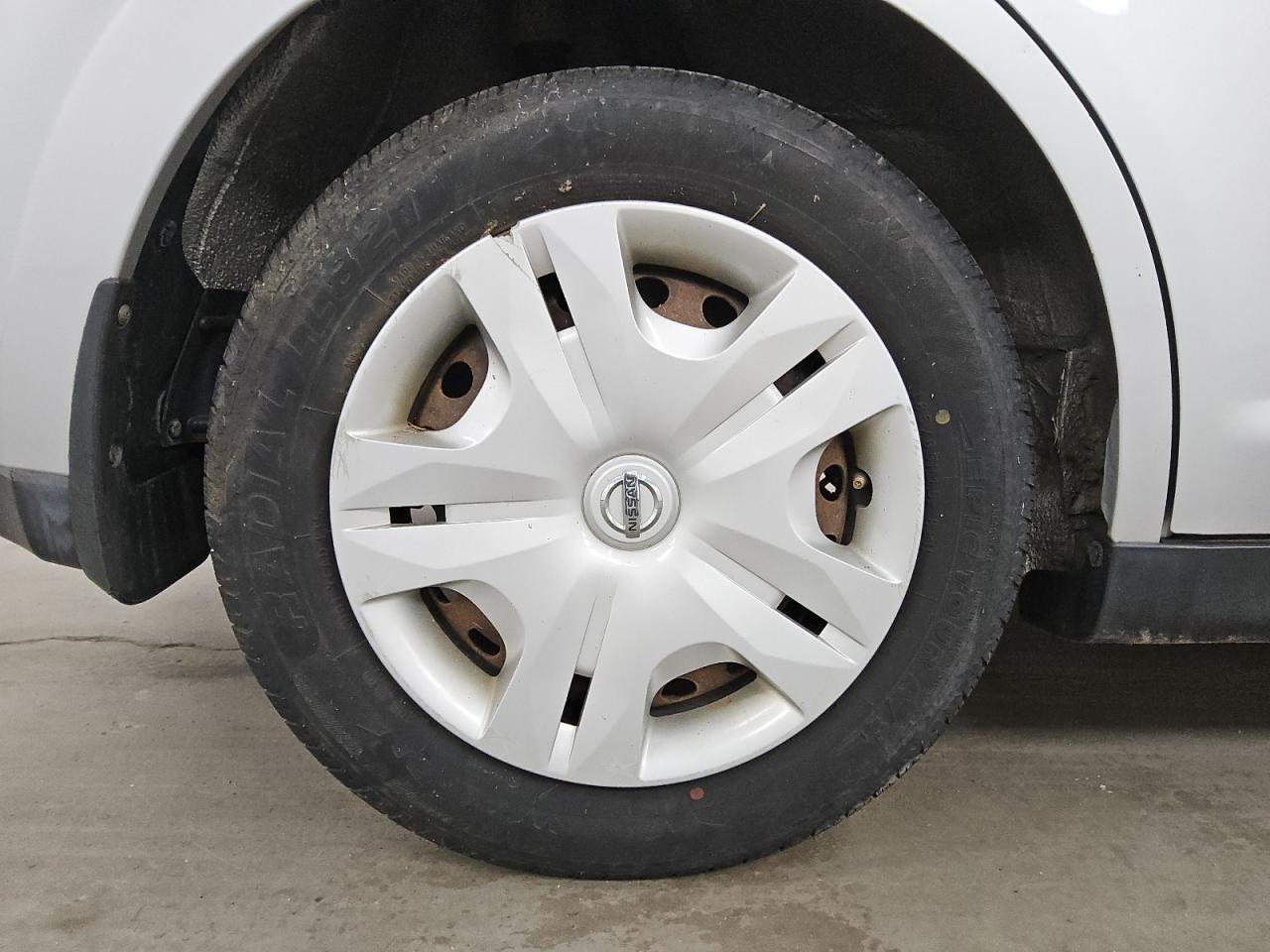 2011 Nissan Versa Silver vin: 3N1BC1CP2BL399839 Damage: Right Rear Wheel Cover, Broken, Replacement Required