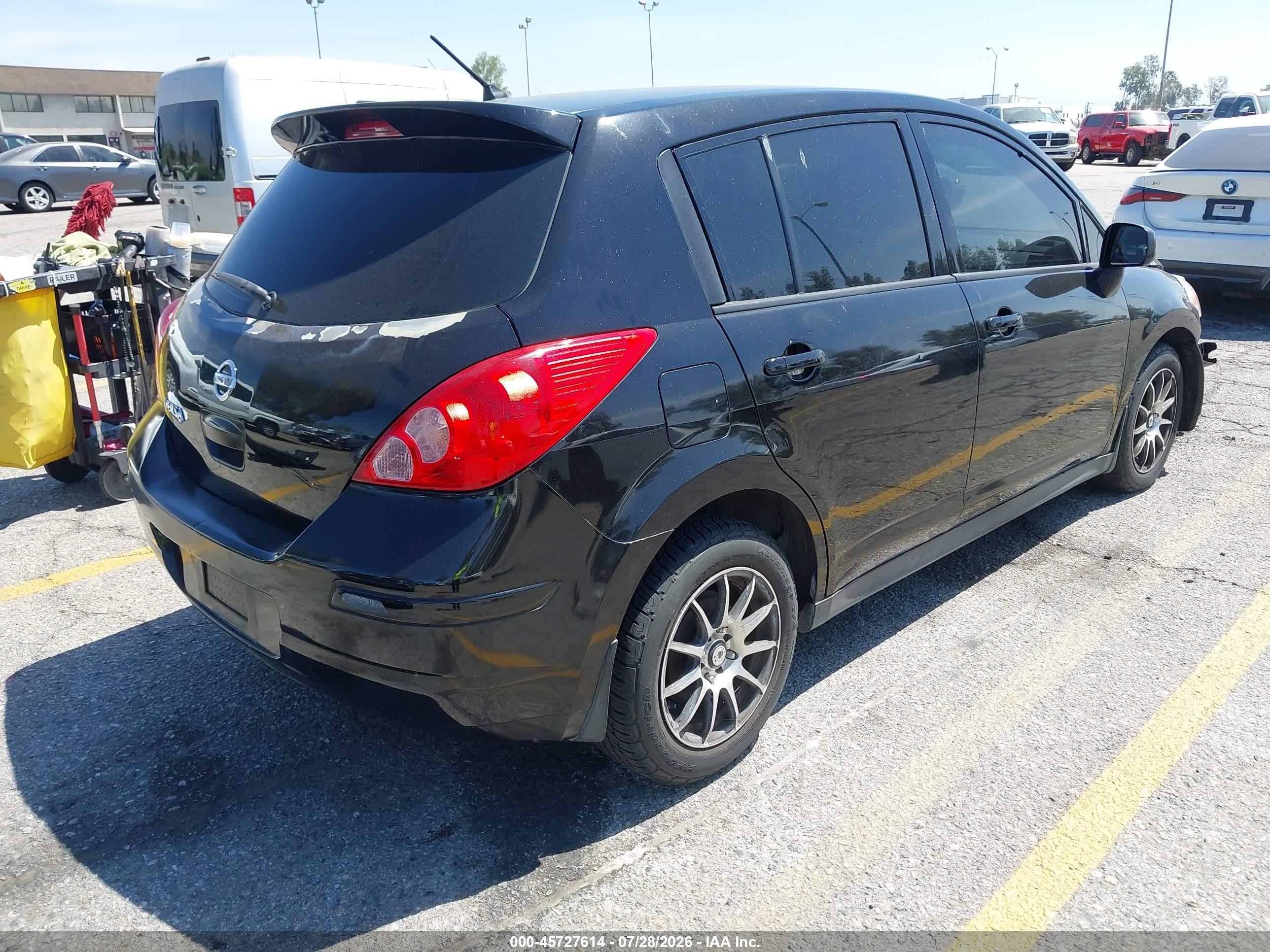2011 Nissan Versa 1.8s Black vin: 3N1BC1CP2BL418003