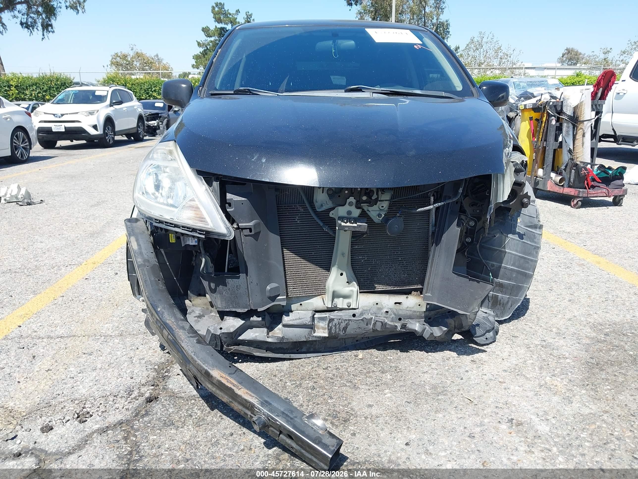 2011 Nissan Versa 1.8s Black vin: 3N1BC1CP2BL418003