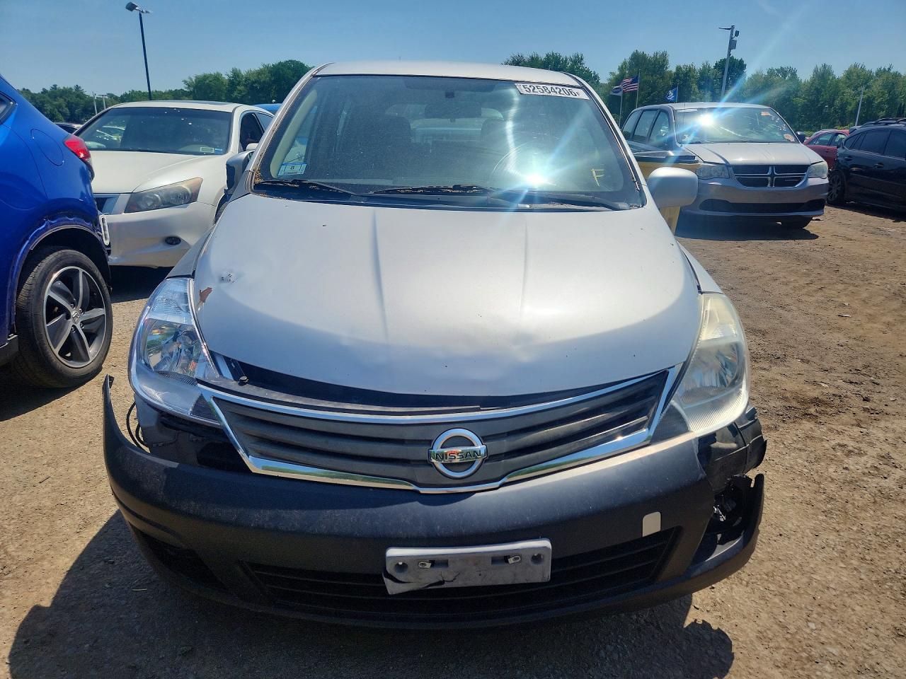 2011 Nissan Versa 1.8 S Gray vin: 3N1BC1CP2BL456542