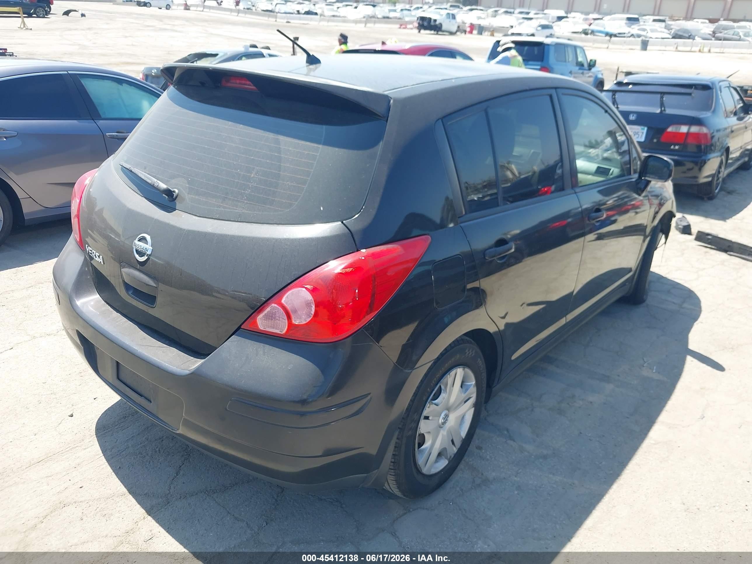 2011 Nissan Versa 1.8s Black vin: 3N1BC1CP2BL483790