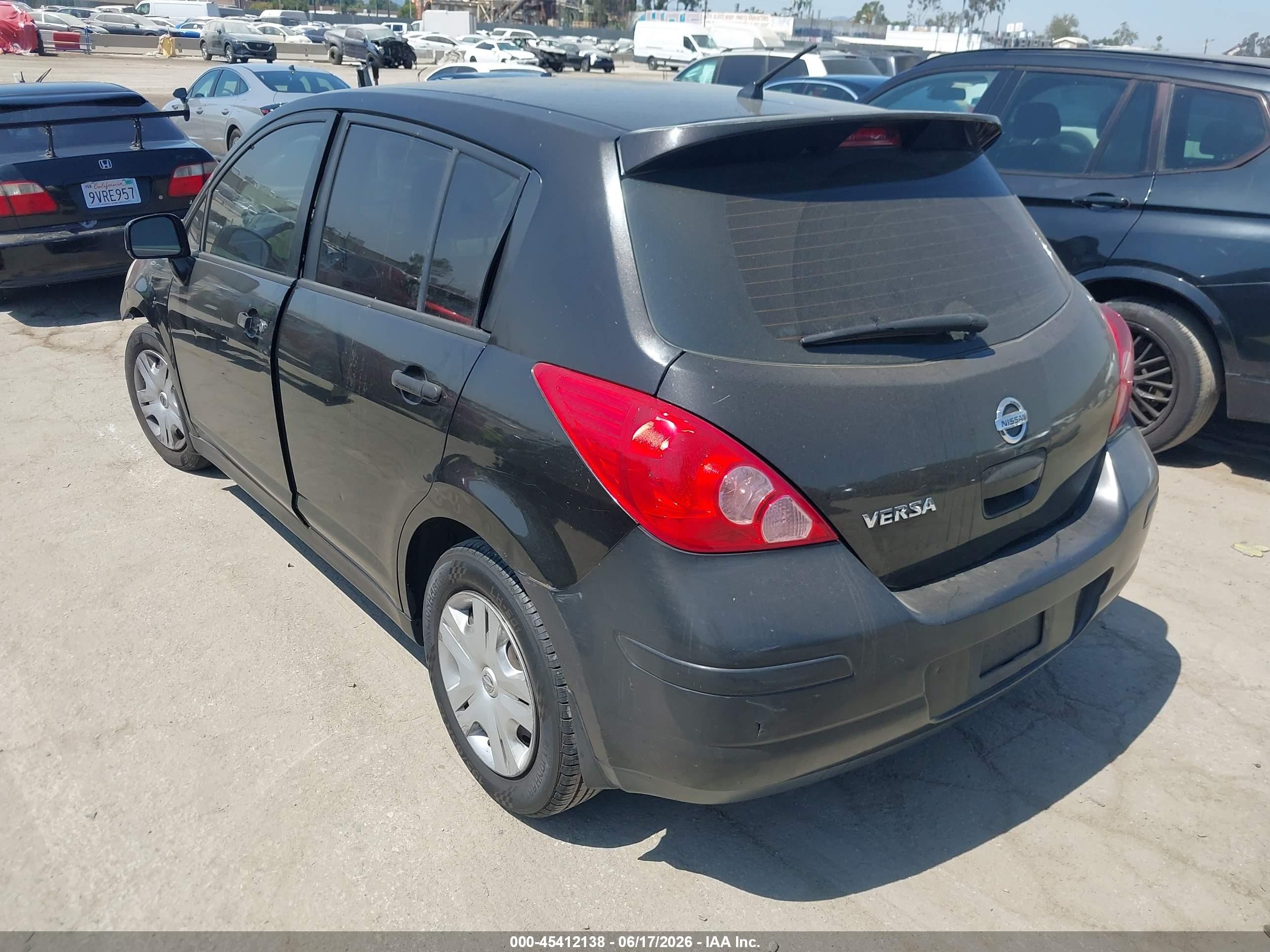 2011 Nissan Versa 1.8s Black vin: 3N1BC1CP2BL483790
